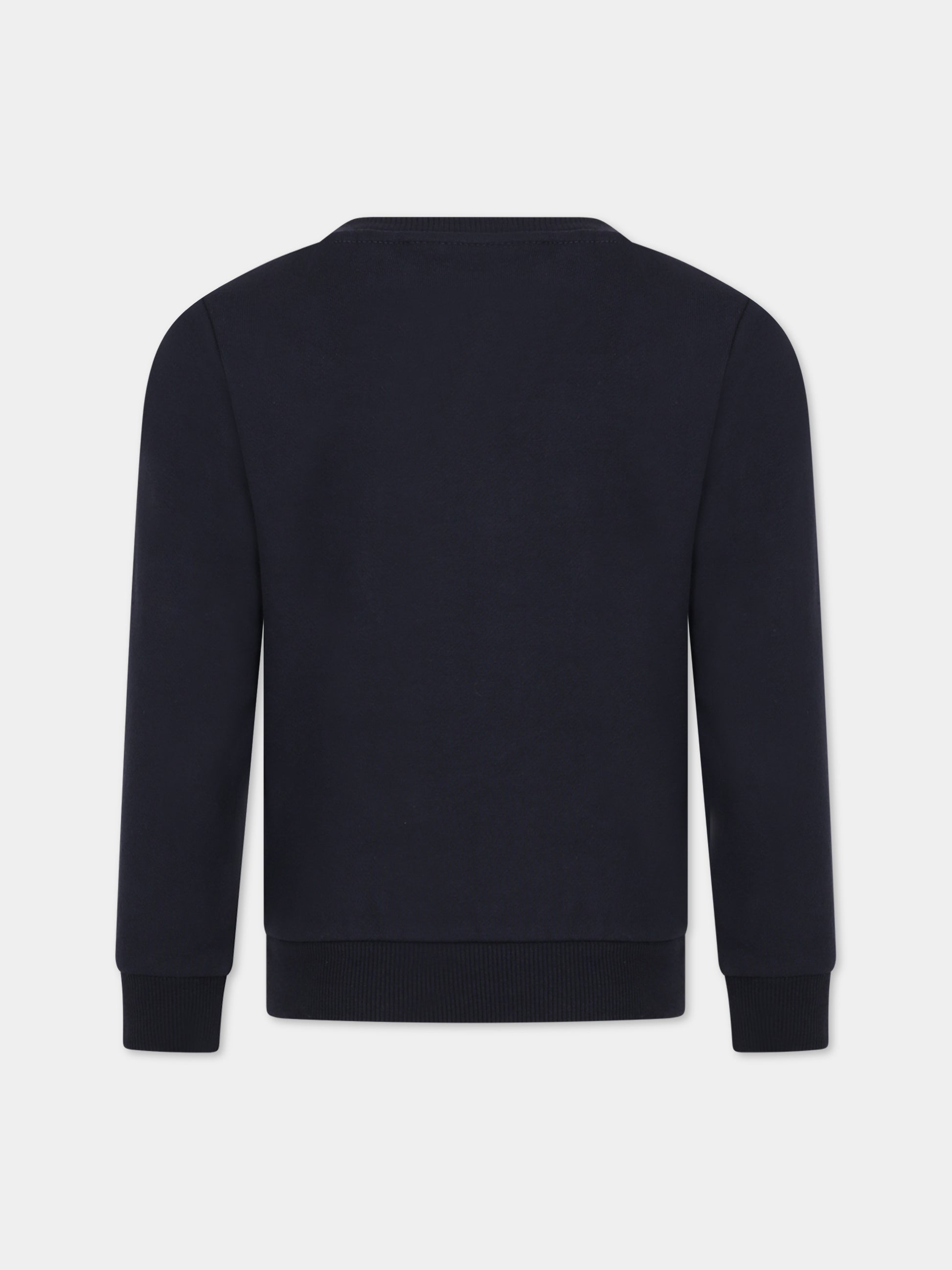 Felpa blu per bambino con logo,Timberland,T25U55 857