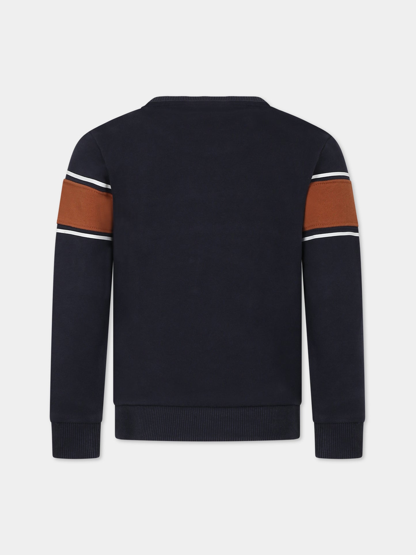 Felpa blu per bambino con logo,Timberland,T25U57 857