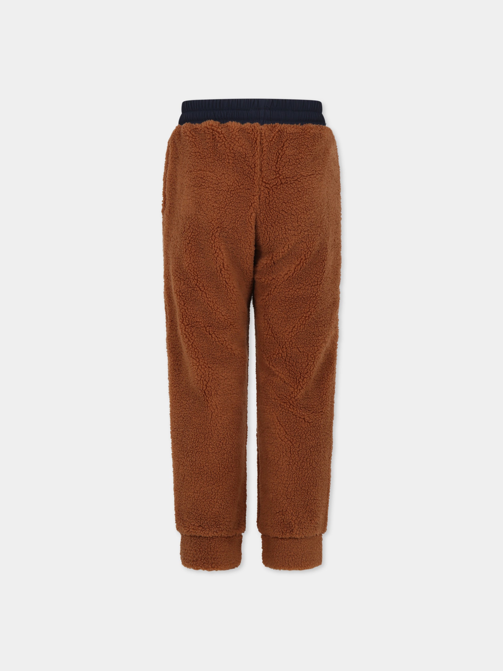 Pantaloni marroni per bambino con logo,Timberland,T24C40 348