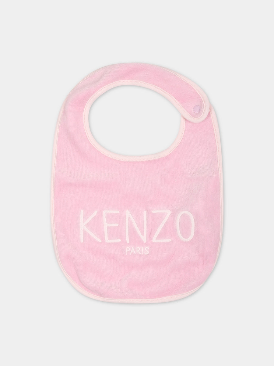 Set rosa per neonata con logo,Kenzo Kids,K98143 456