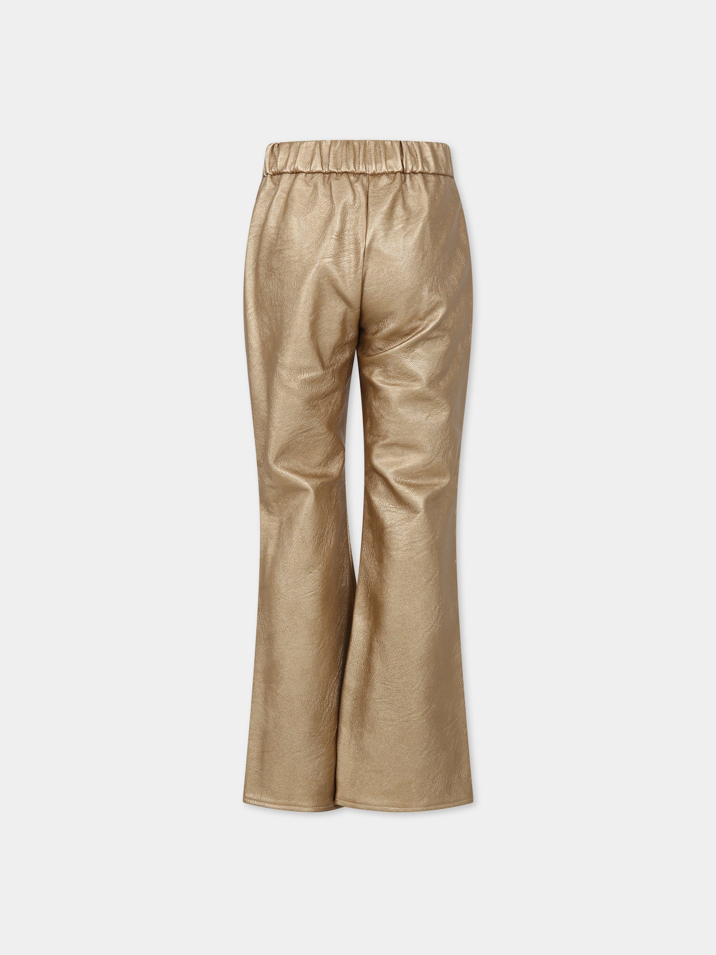 Pantaloni oro per bambina,Zadig & Voltaire Kids,X14171 574