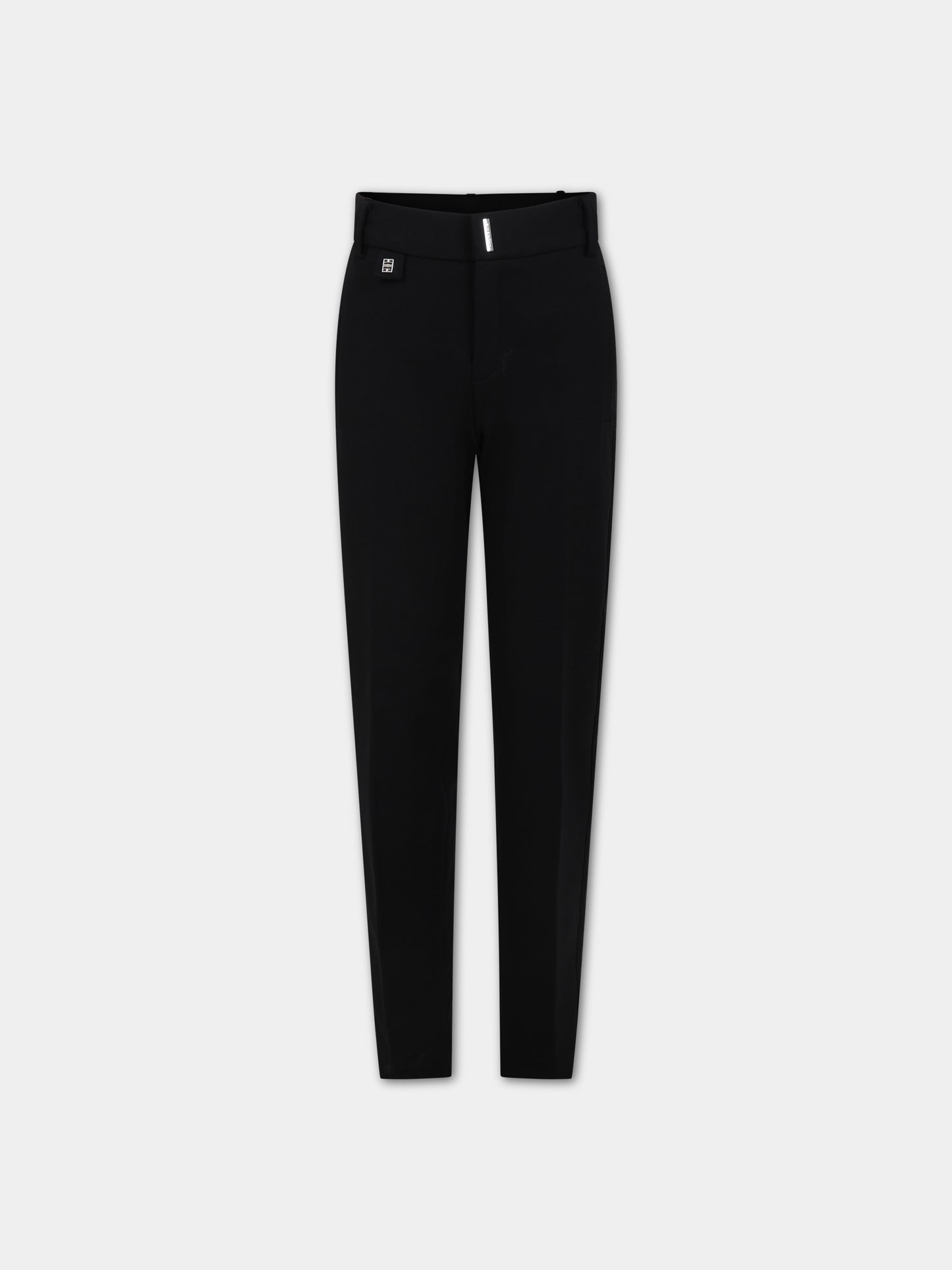 Pantaloni neri per bambino con logo,Givenchy Kids,H24236 09B