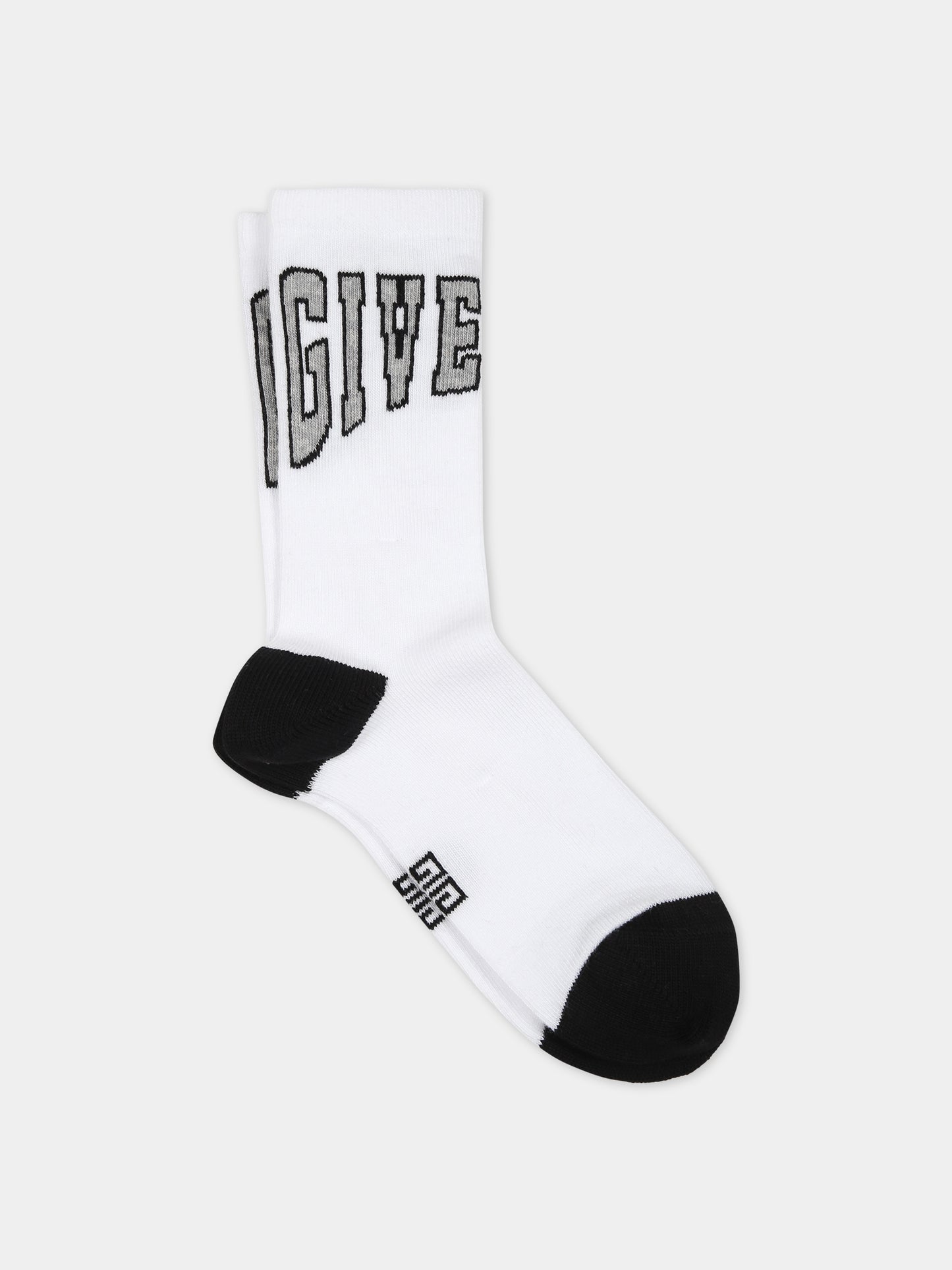 Calze bianche per bambino con logo,Givenchy Kids,H20082 10P