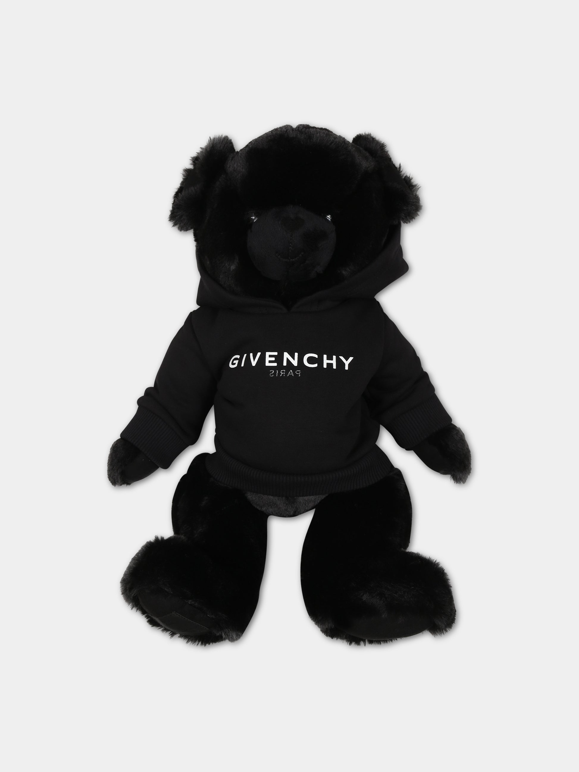 Peluche nero per neonati con logo,Givenchy Kids,H9K075 09B