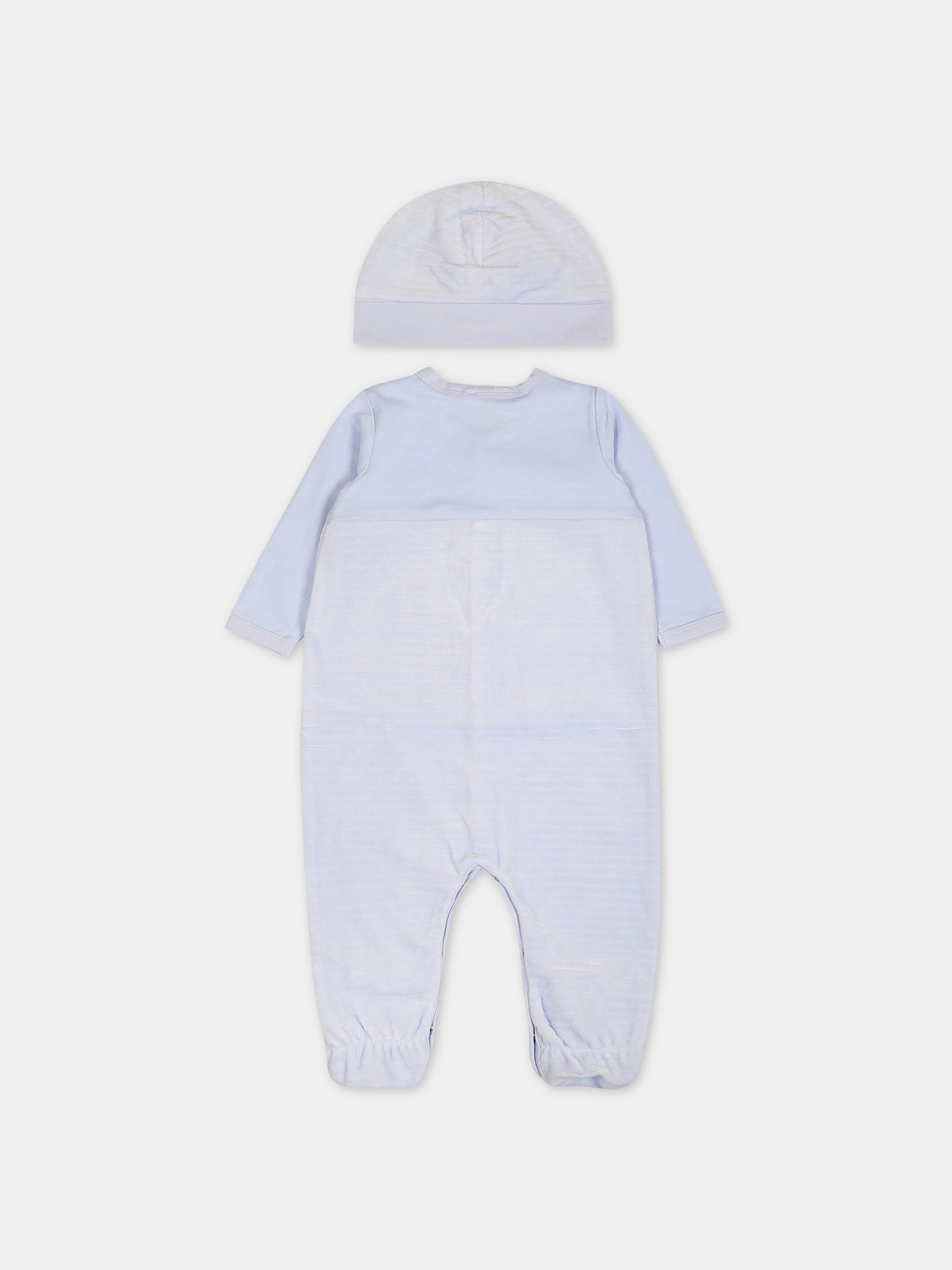 Set celeste per neonato con logo,Boss,J98433 771