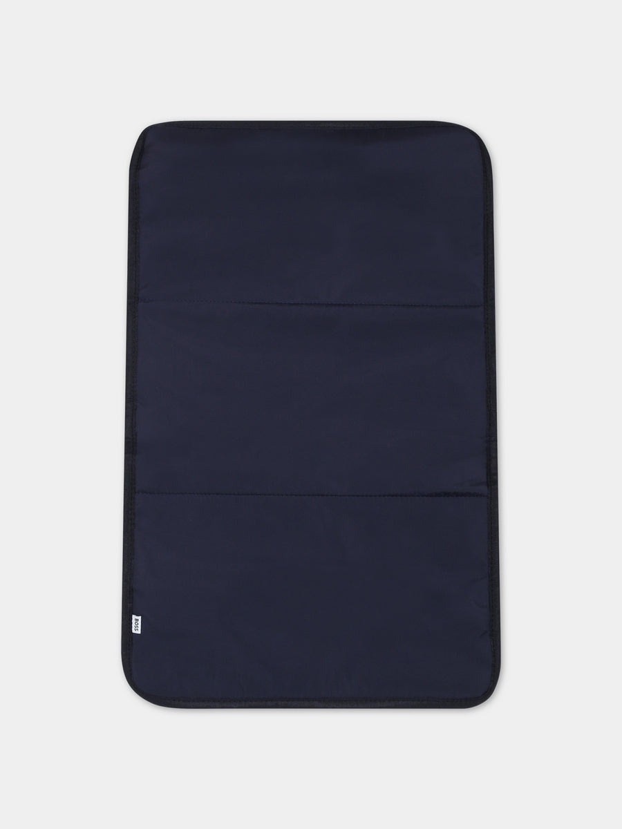 Borsa mamma blu per neonato con logo,Boss,J90341 849