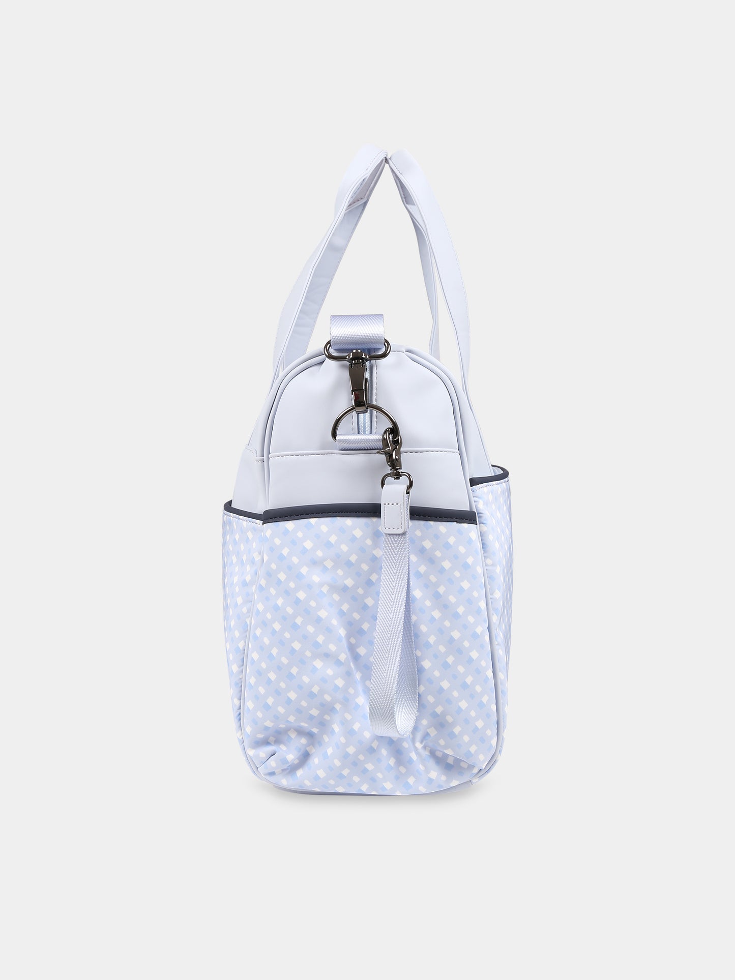 Borsa mamma celeste per neonato con logo,Boss,J90337 771