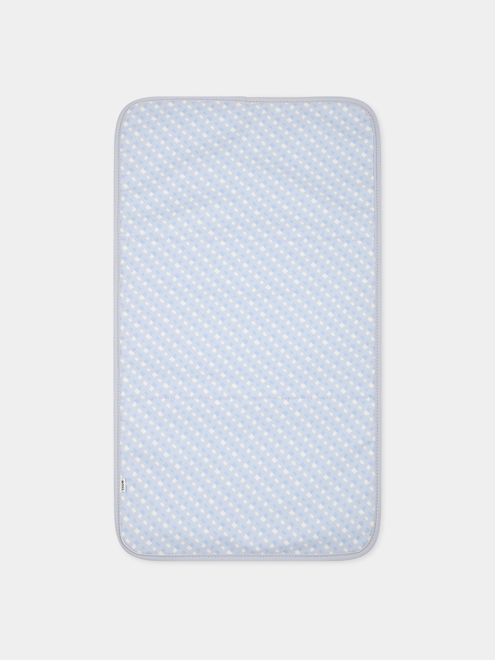 Borsa mamma celeste per neonato con logo,Boss,J90337 771