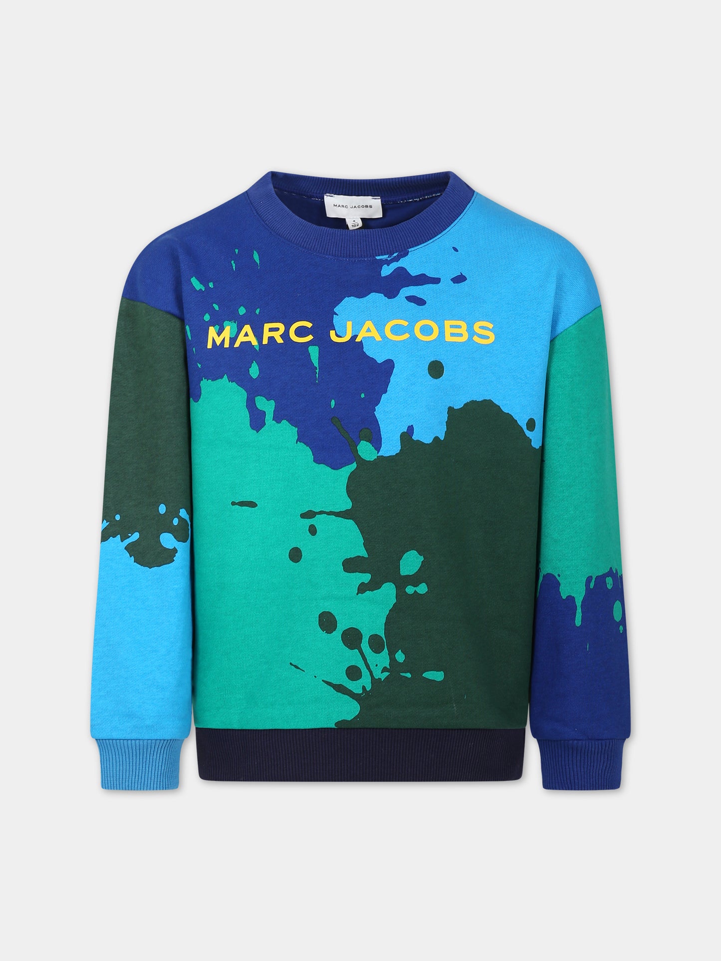 Felpa multicolor per bambino con logo,Little Marc Jacobs,W25625 V76