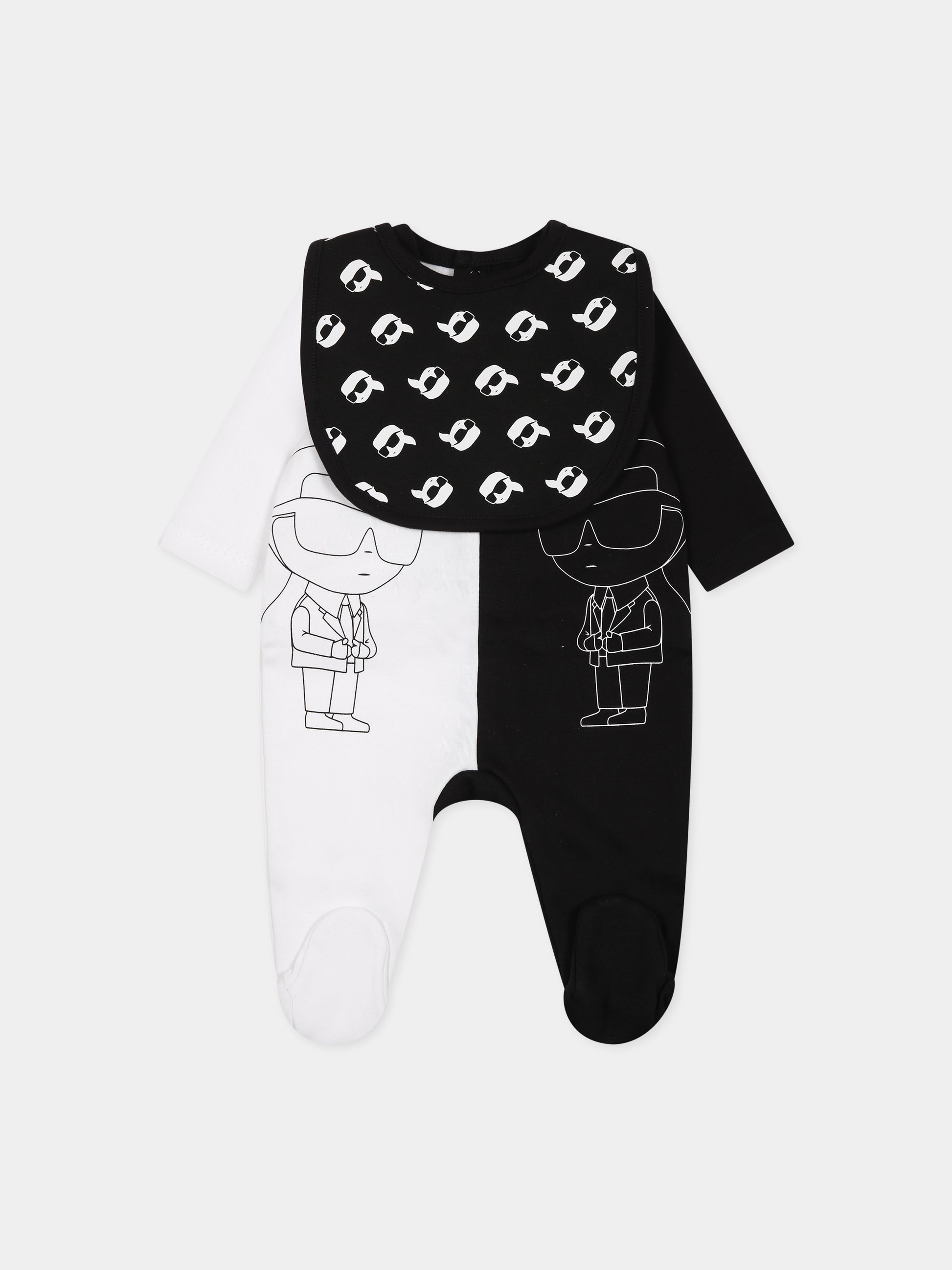 Set nero per neonato con logo,Karl Lagerfeld Kids,Z98146 M41