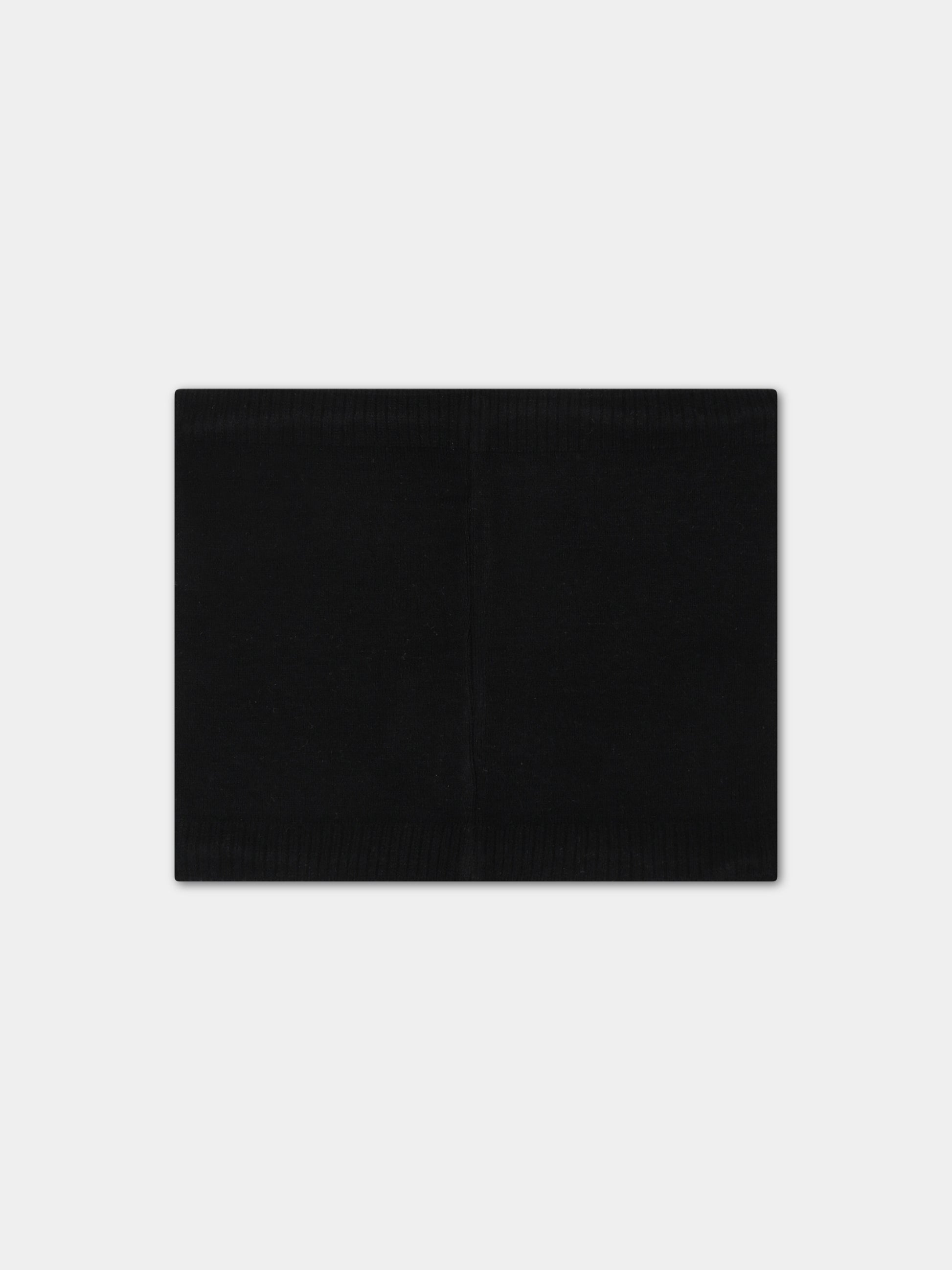 Sciarpa nera per bambino con logo,Hugo,G51007 09B