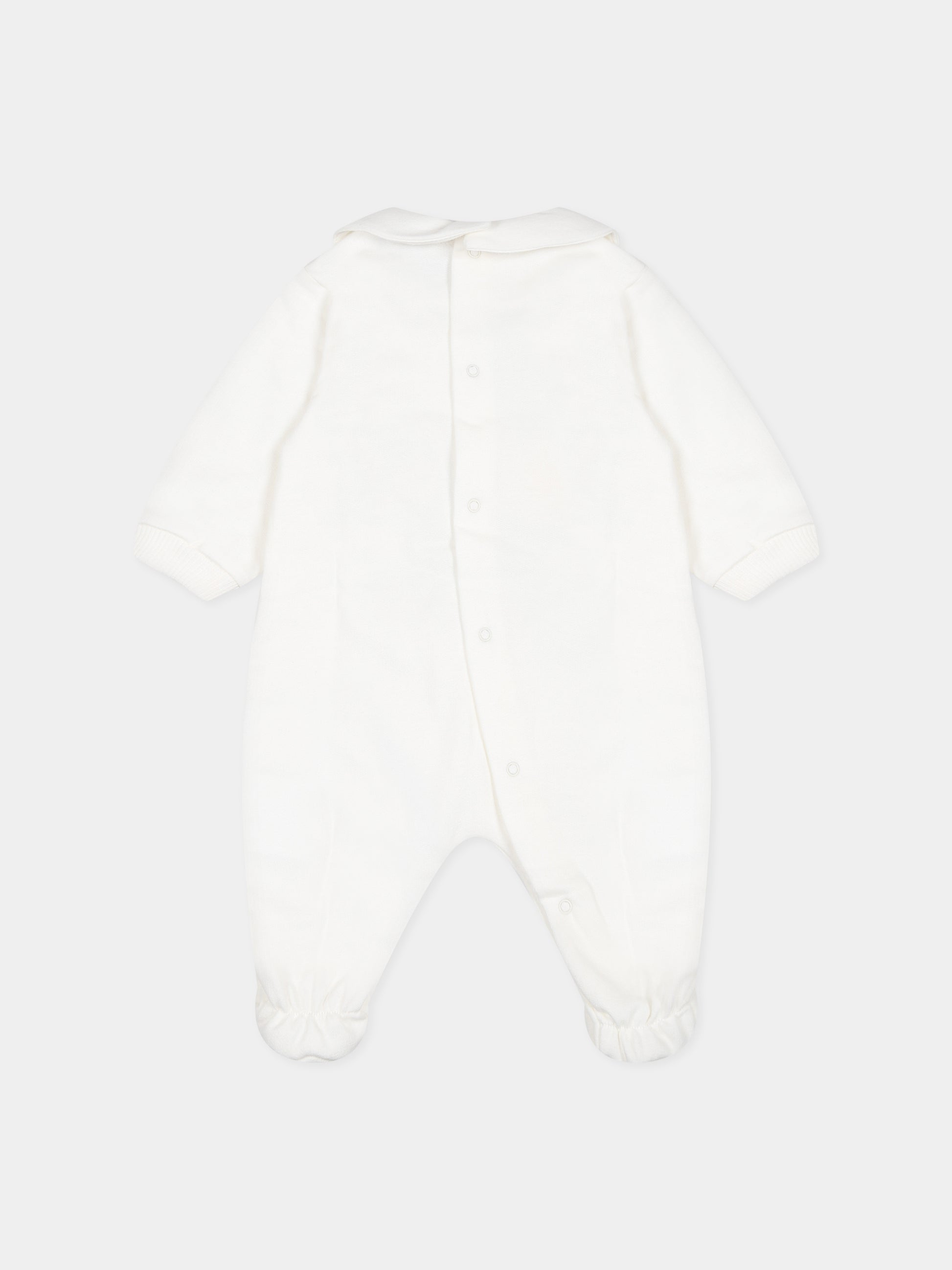 Set bianco per neonati con Teddy bear e stampa,Moschino Kids,MUY05K LCA40 10063