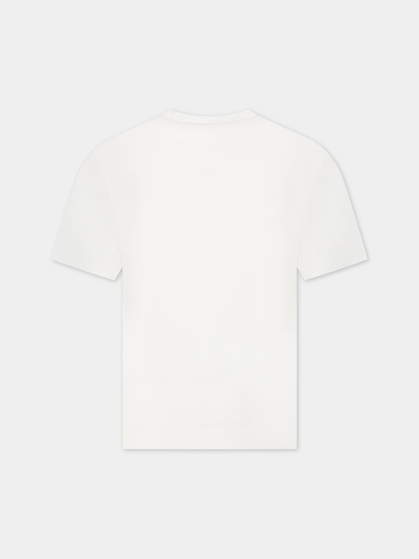 T-shirt bianca con logo rosso per bambini,Marni Kids,M00921 0M108