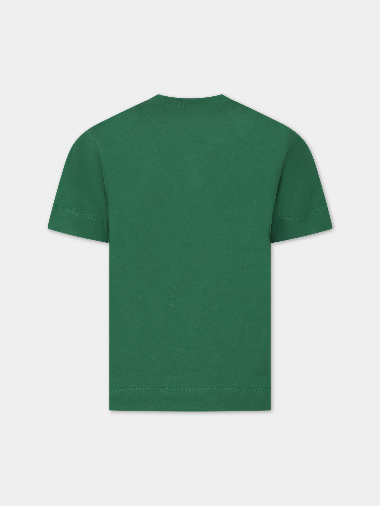 T-shirt verde con logo nero per bambini,Marni Kids,M002MV 0M523