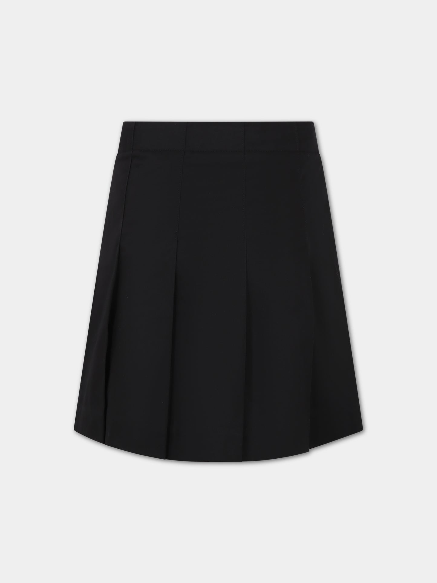 Gonna nera per bambina con logo,Burberry Kids,8068675