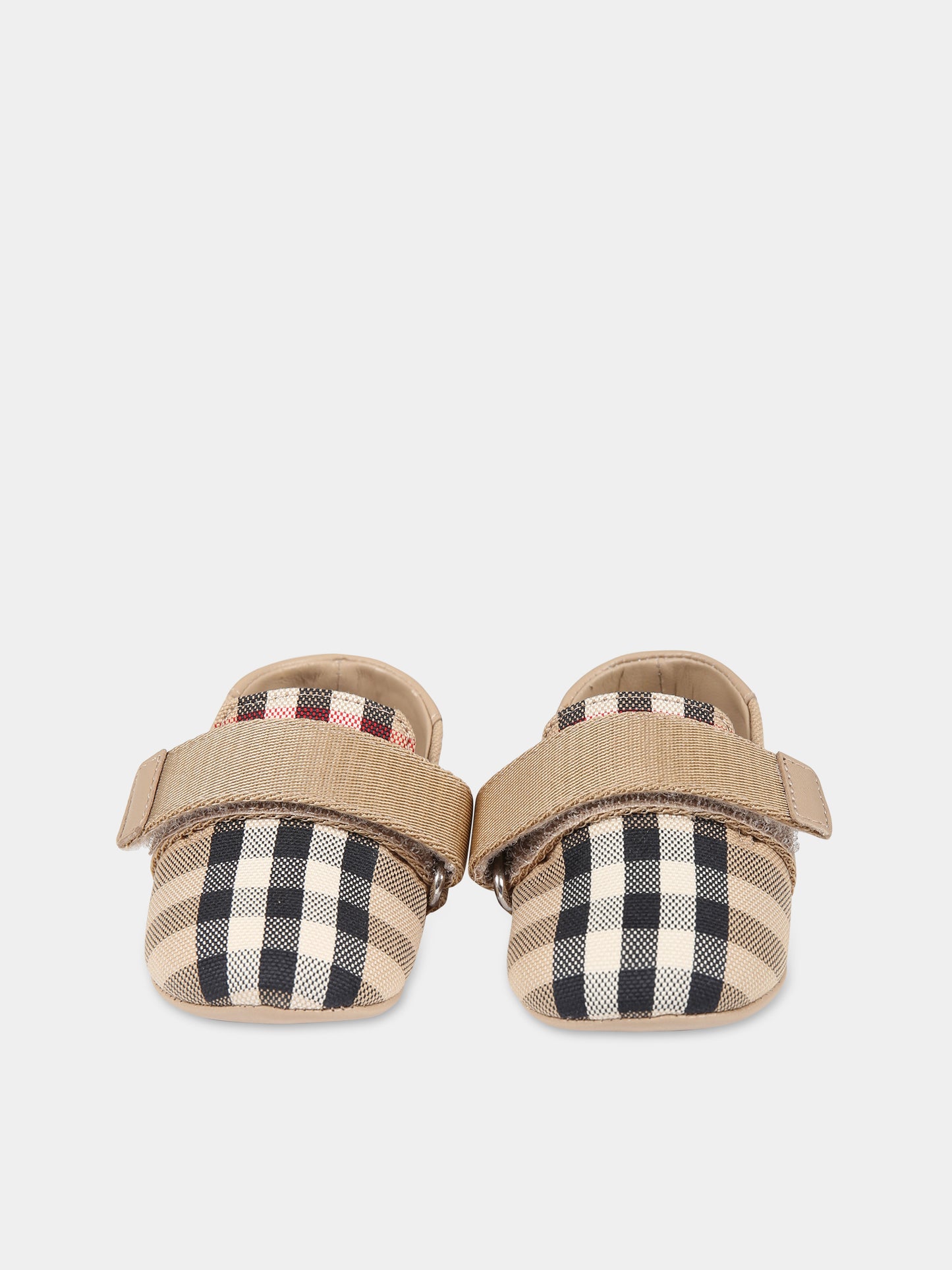 Ballerine beige per neonata con logo,Burberry Kids,8066613