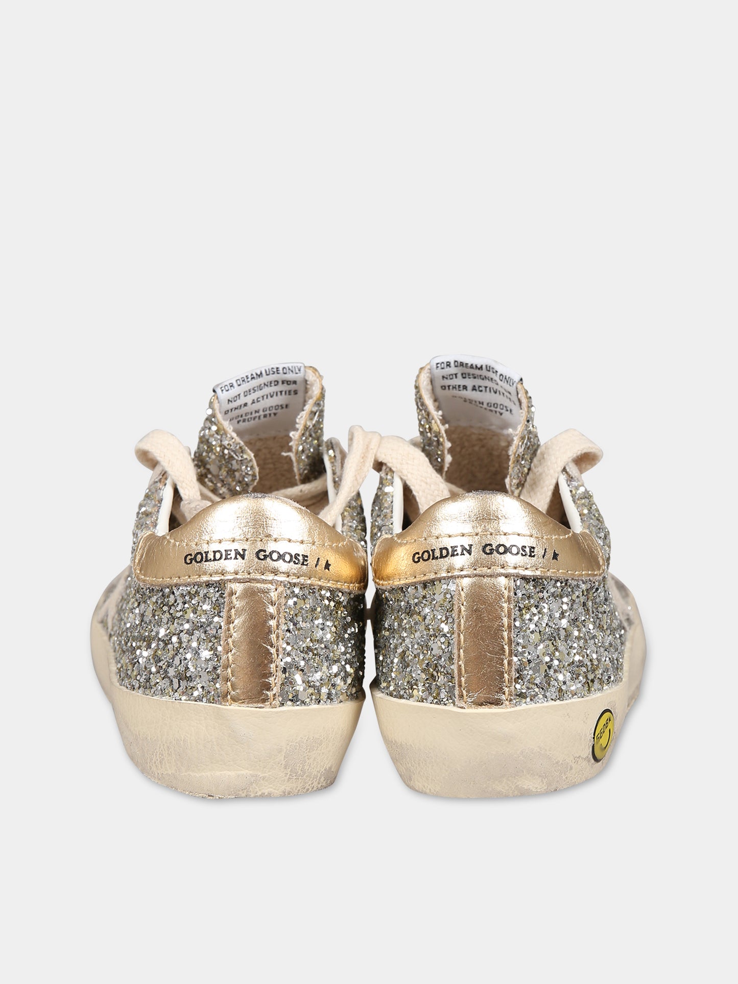 Sneakers Super Star argentate per bambina con iconica stella,Golden Goose,GJF00101 F004345 82226