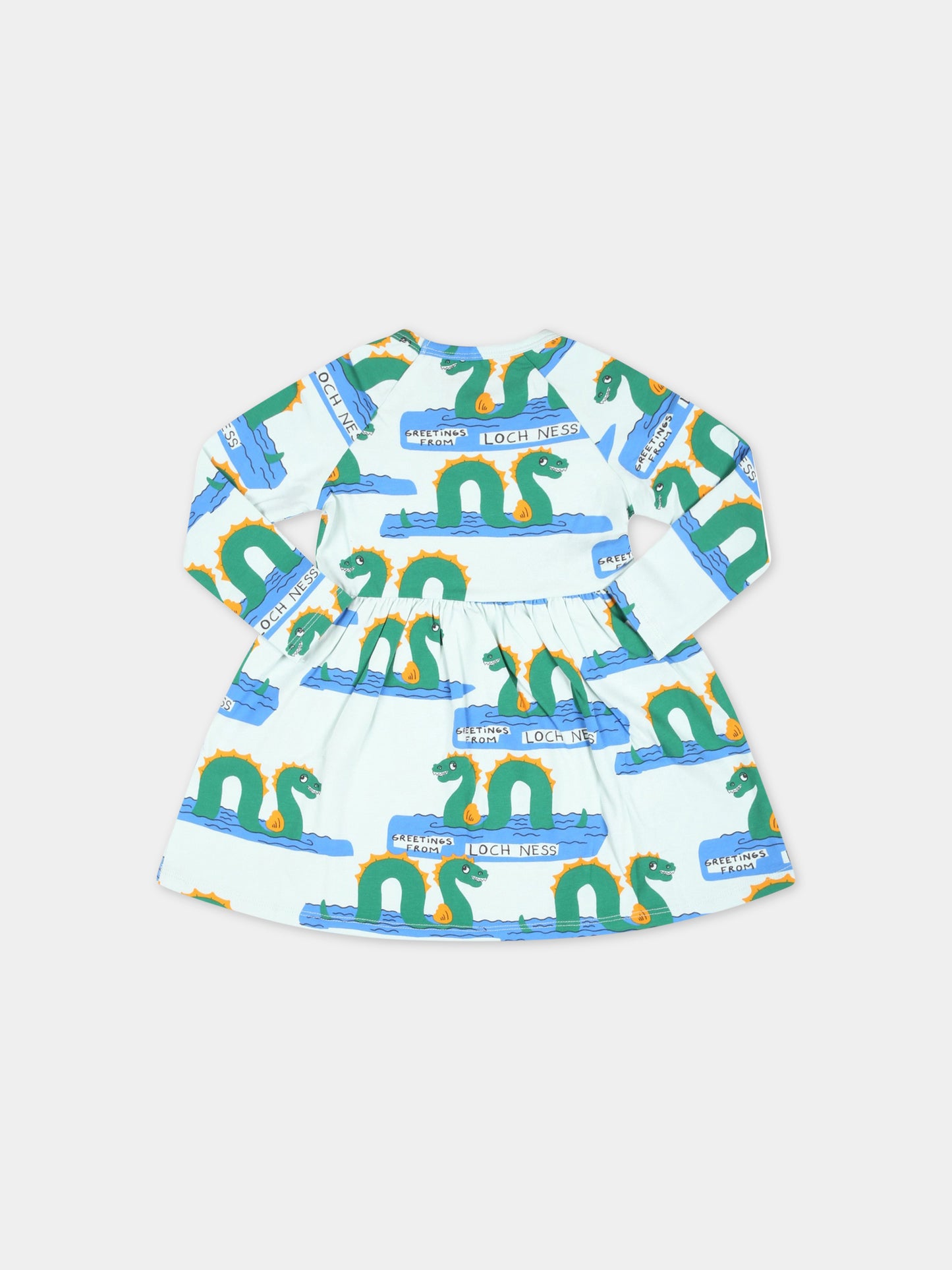 Vestito verde per neonata con mostro di Loch Ness,Mini Rodini,2315010275 B