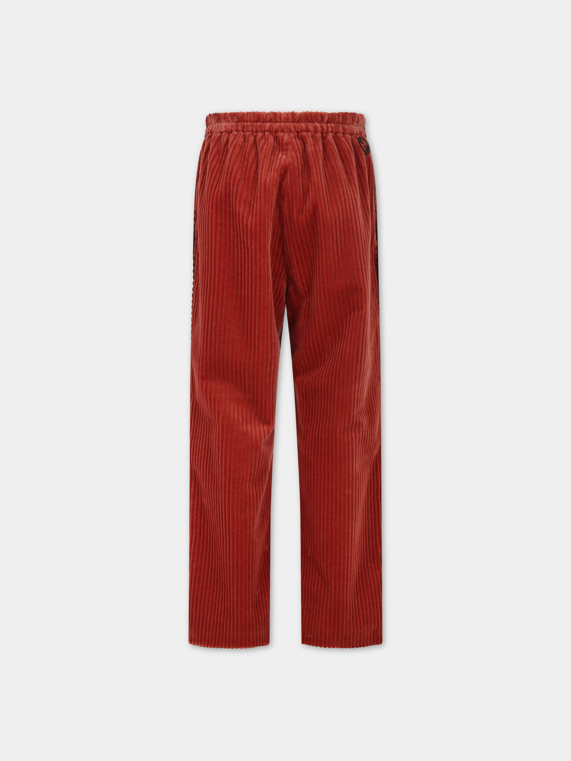 Pantaloni bordeaux per bambina con doppia G,Gucci Kids,749599 ZFV10 2407