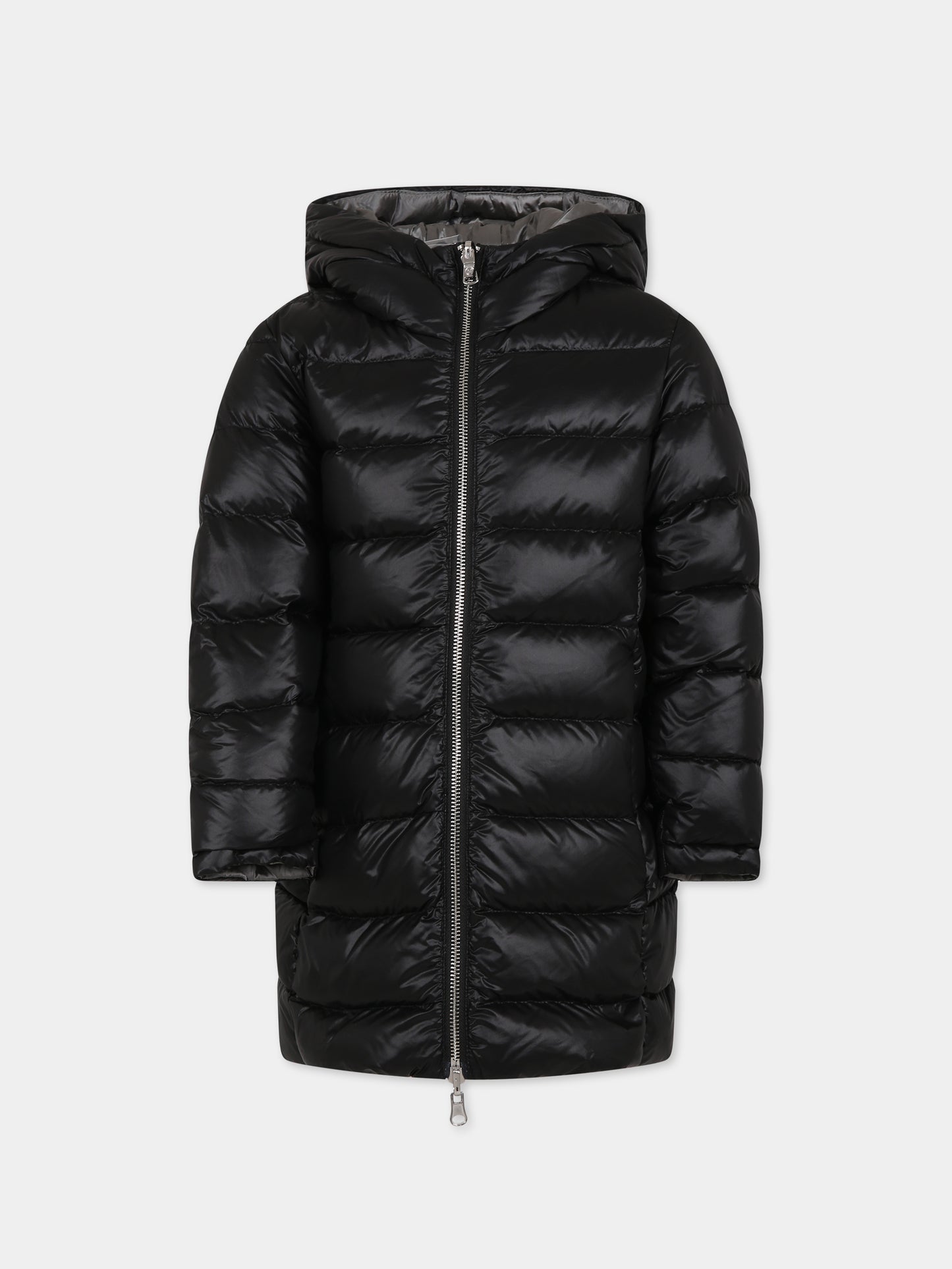 Piumino nero reversibile per bambina con logo,Colmar Originals Kids,3453A 5WG 99