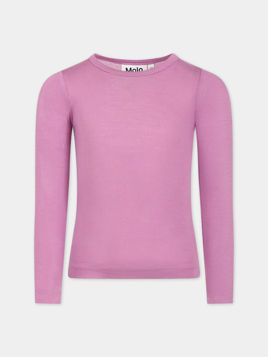 T-shirt rosa per bambina,Molo,2W23A404 8765