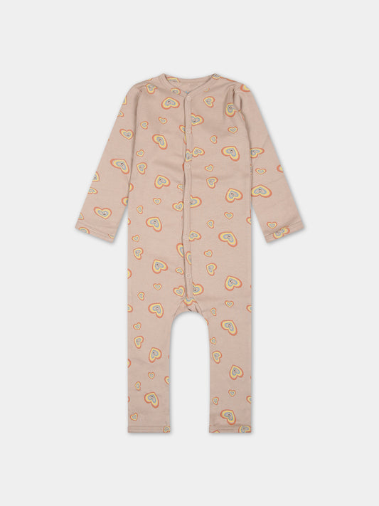 Tutina rosa per neonata con cuori,Molo,4W23B501 6959