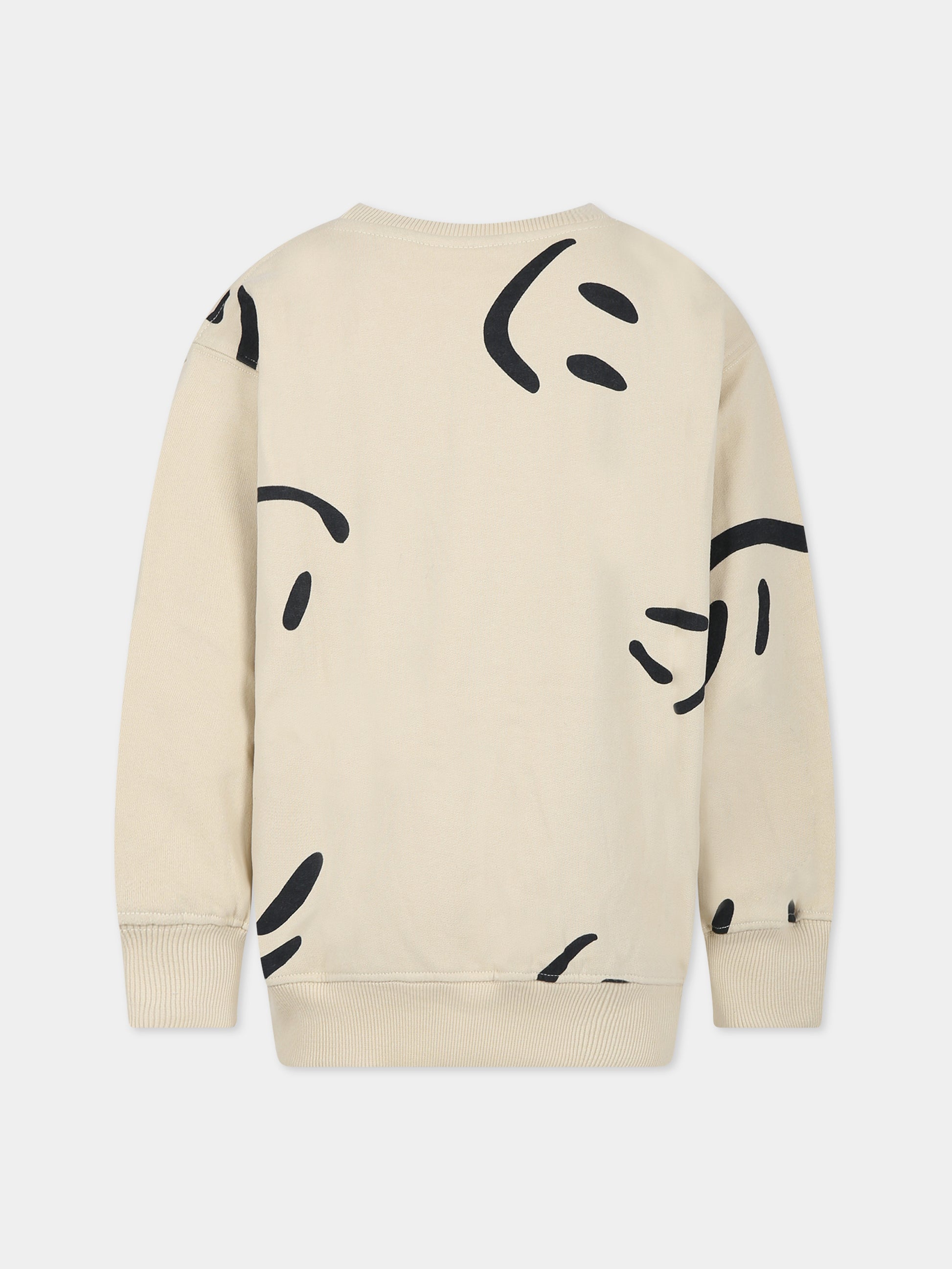 Felpa avorio per bambini con smile,Molo,6W23J218 6996