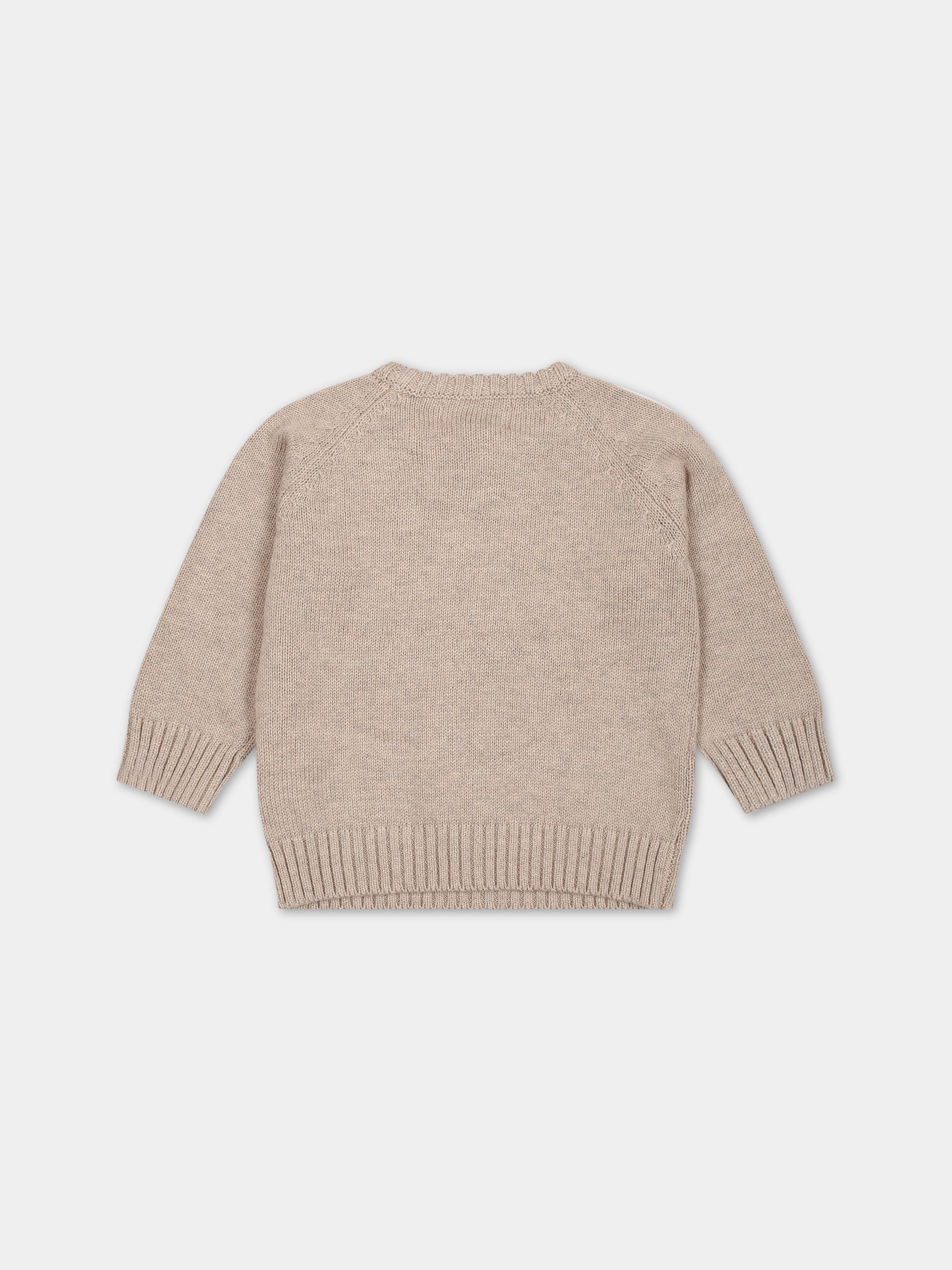 Maglione avorio per neonati con smile,Molo,6W23K201 8788