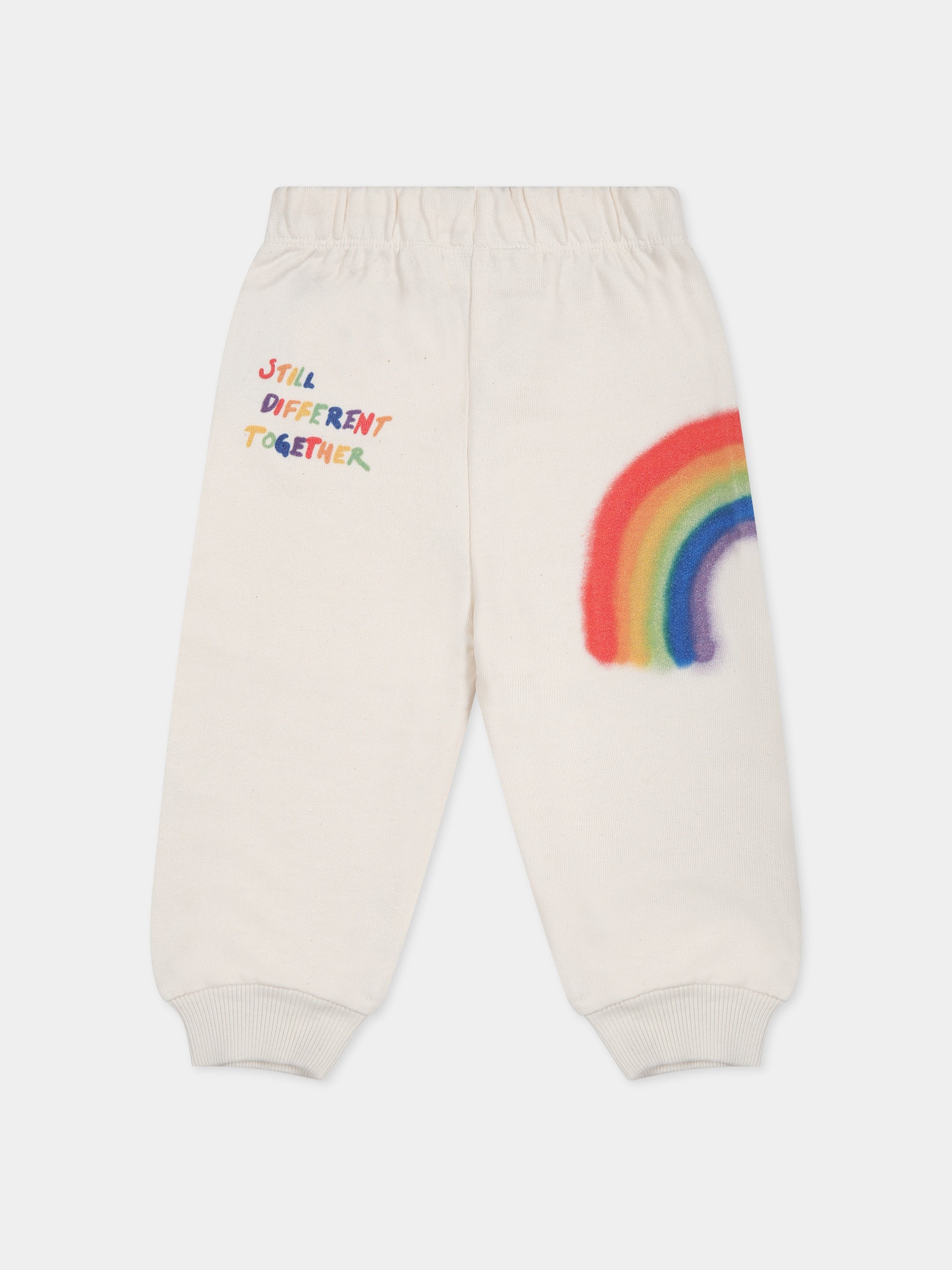Pantaloni bianchi per neonati con logo e stampa,Molo,6W23I201 3268