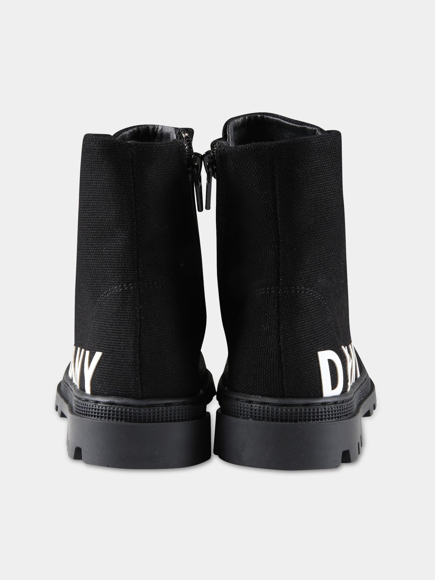 Sneakers nere per bambina con logo bianco,Dkny,D39062 09B