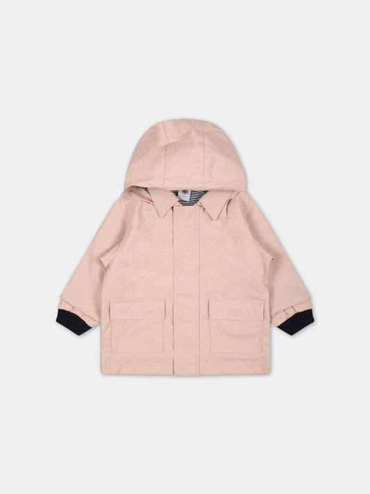 Impermeabile rosa per neonata,Petit Bateau,A072V SALINE