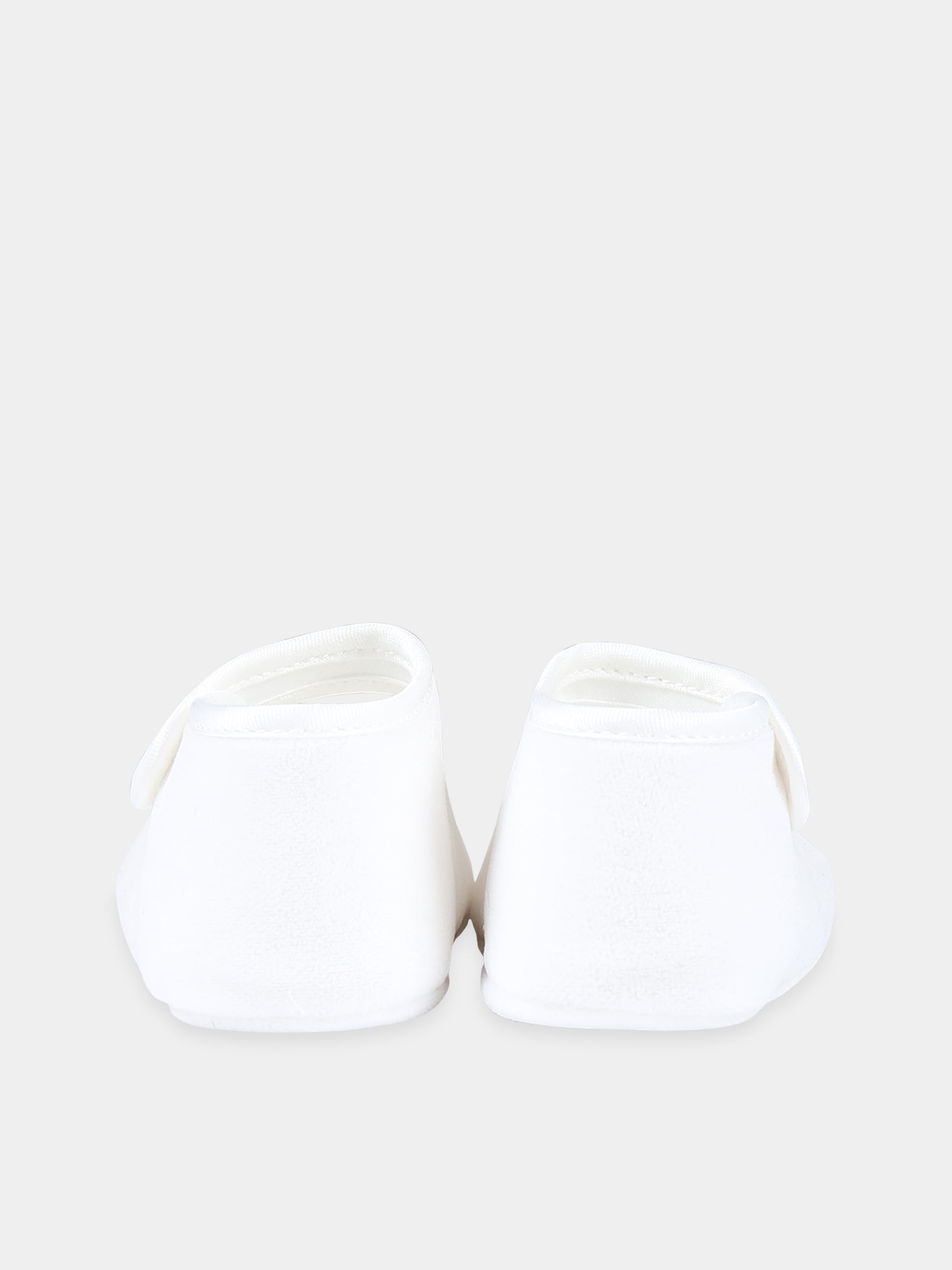 Ballerine avorio per neonata con cuore,Monnalisa,73B006 2803 0001