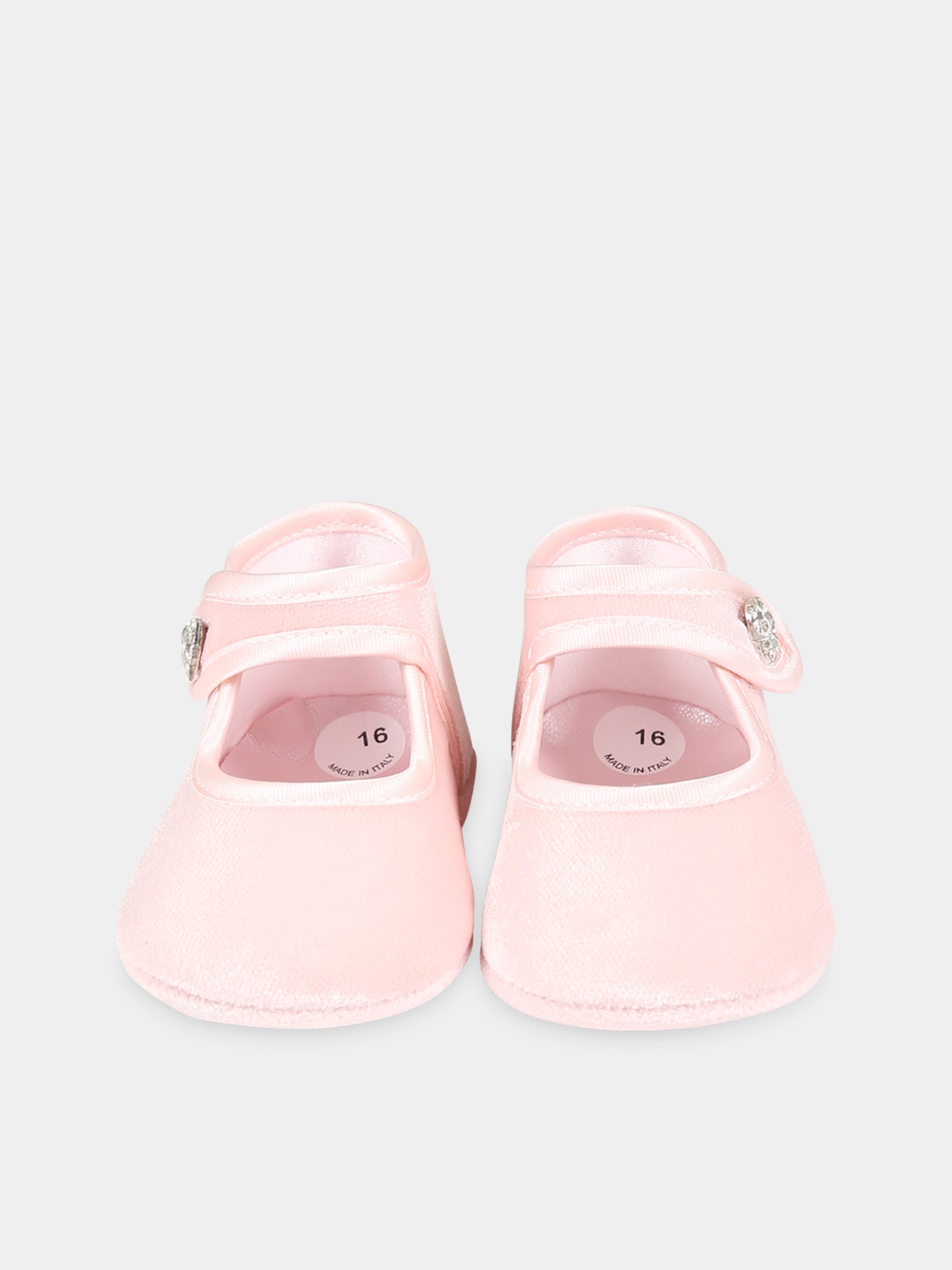 Ballerine rosa per neonata con cuore,Monnalisa,73B006 2803 0092