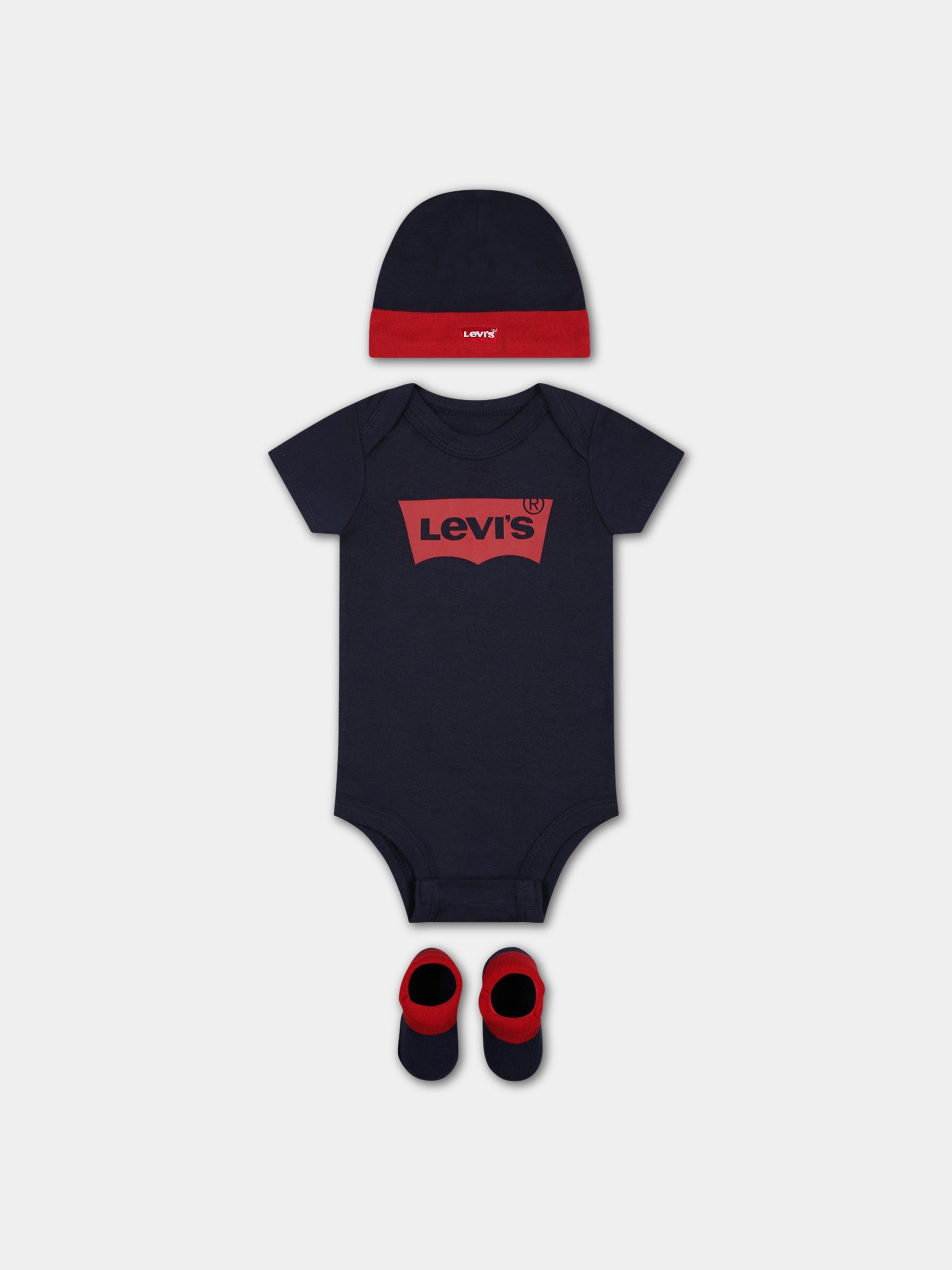 Set multicolor per neonato con logo,Levi's Kids,ML0019 U09