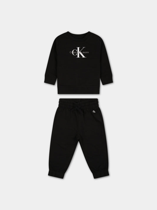 Completo sportivo per neonato con logo,Calvin Klein Kids,IN0IN00017 BEH