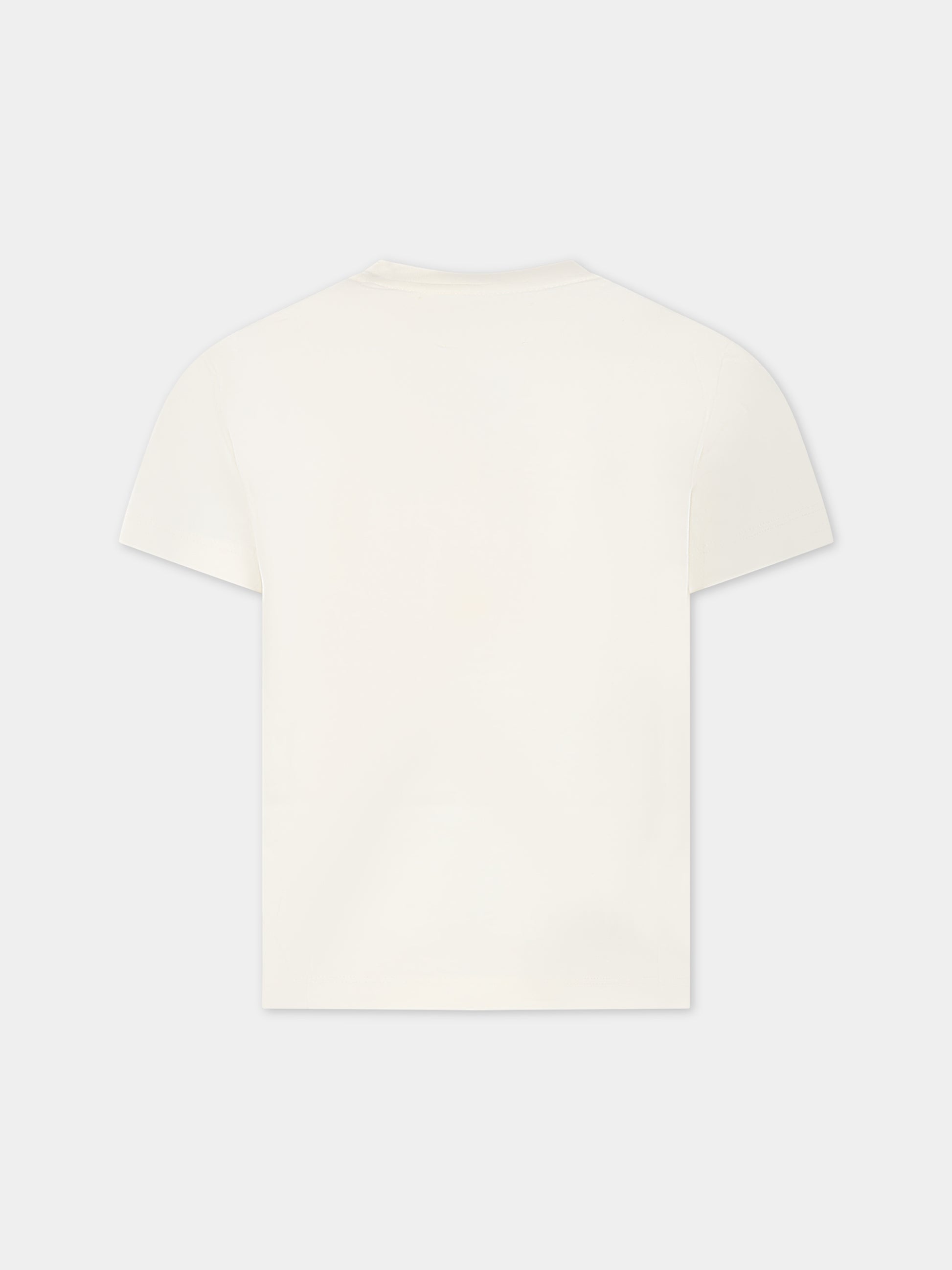 T-shirt bianca per bambina con logo,Off White,OBAA002F23JER0020310