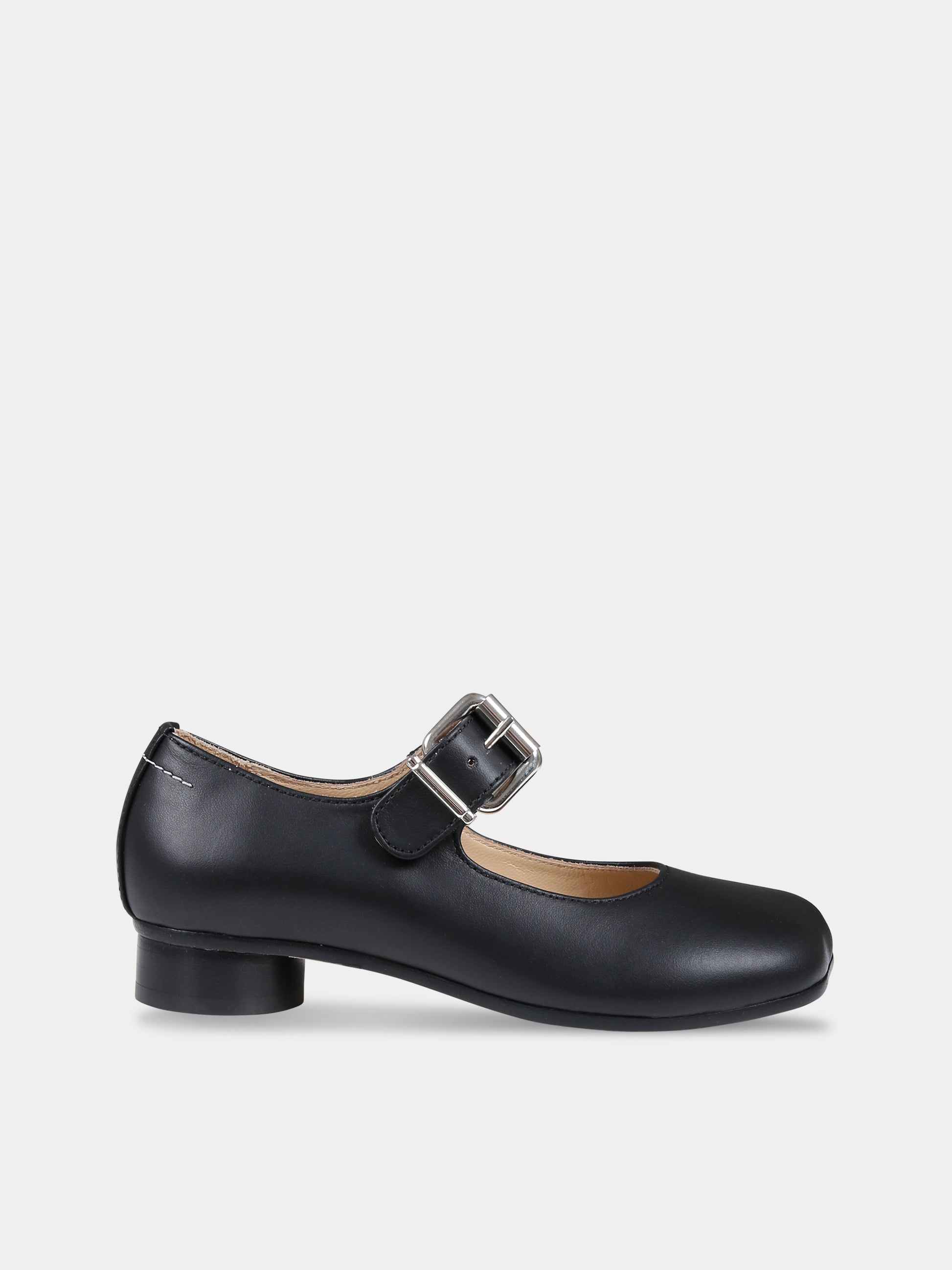 Ballerine nere per bambina,Mm6 Maison Margiela,75003 1