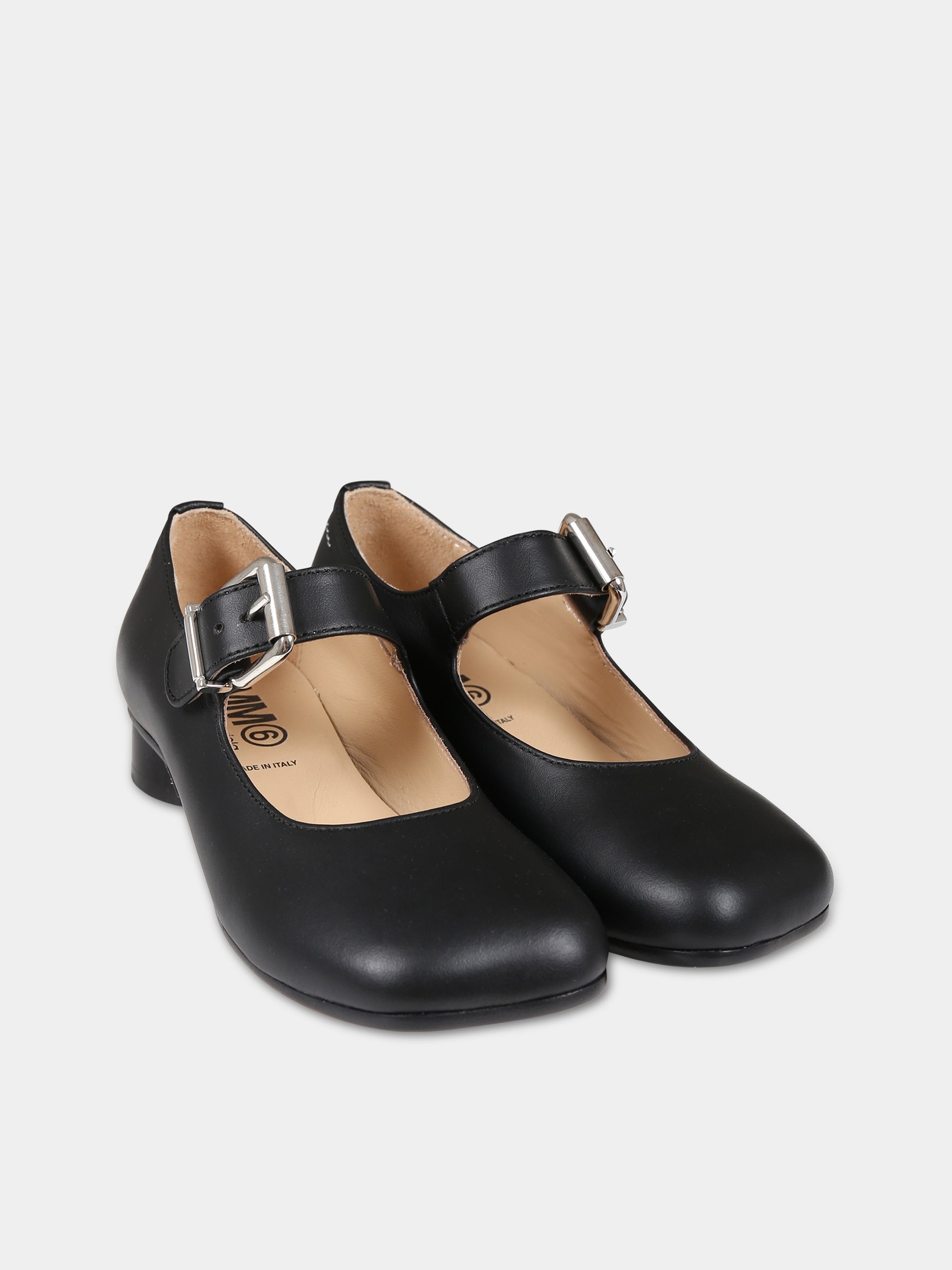 Ballerine nere per bambina,Mm6 Maison Margiela,75003 1