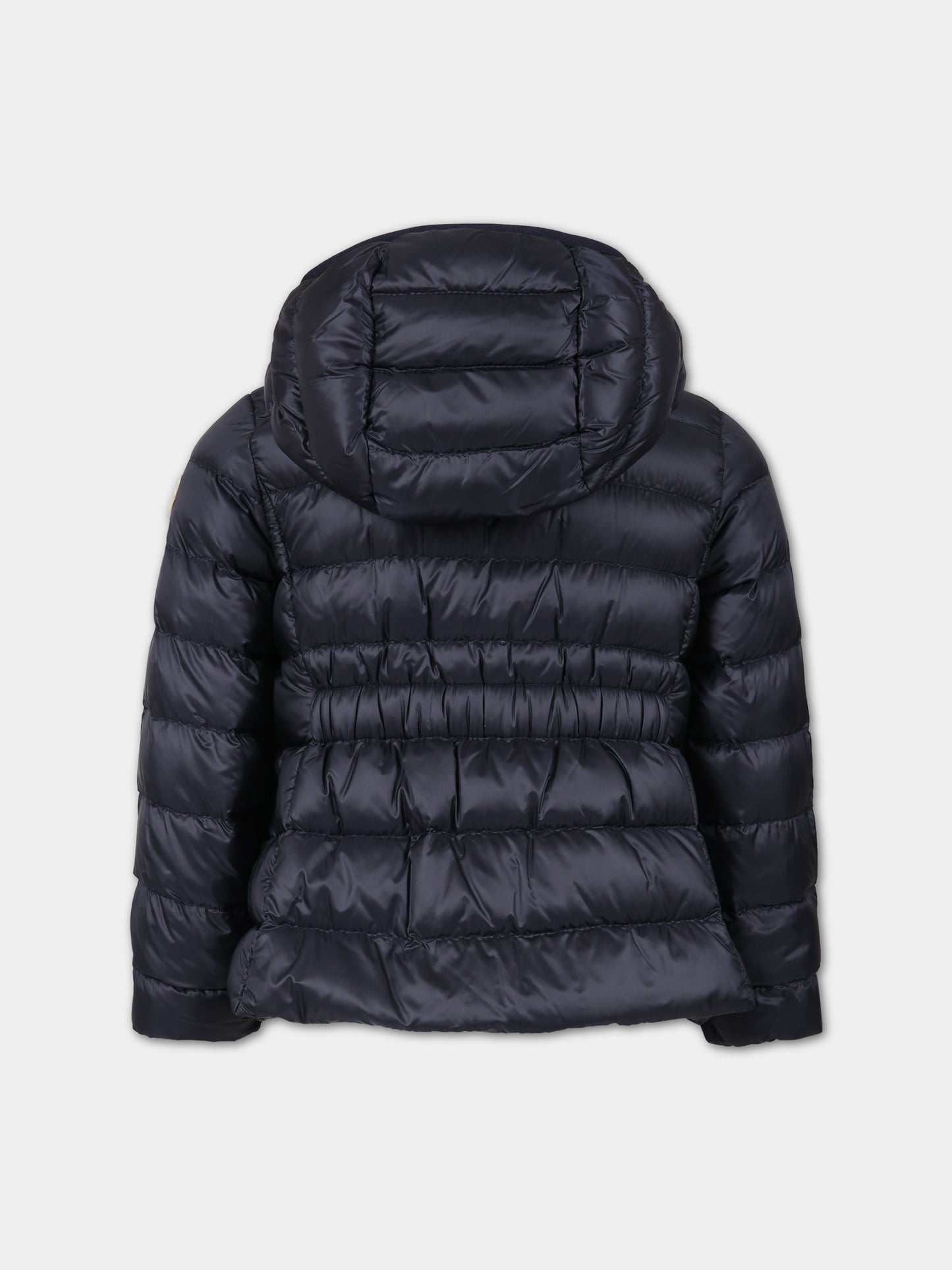 Piumino  Liset  blu per bambina con patch logato,Moncler Kids,954 1A00102 53048 778