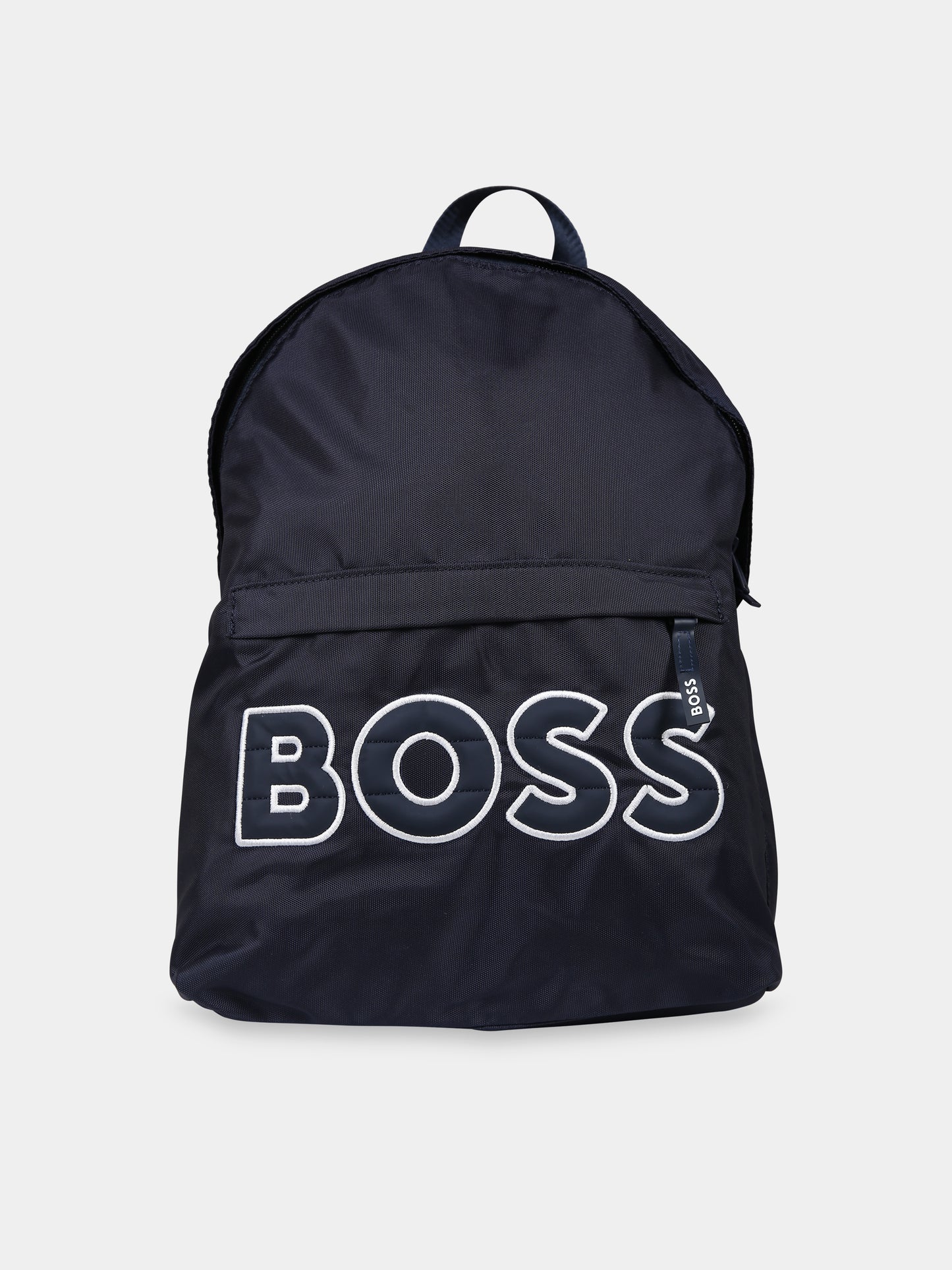 Zaino blu per bambino con logo,Boss,J20412 849