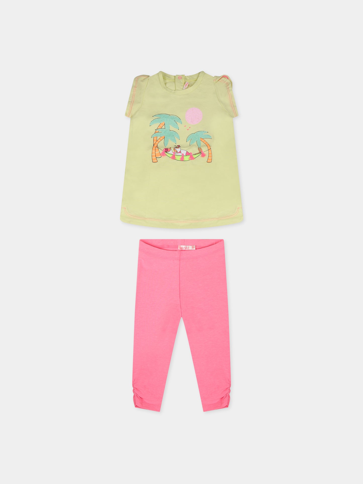 Completo multicolor per neonata con stampa,Billieblush,U08099 60B