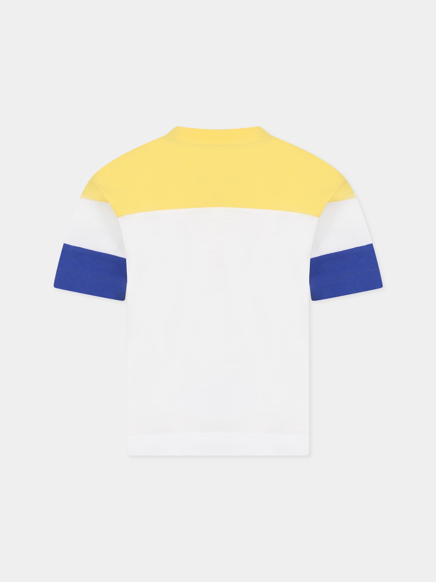 T-shirt bianca per bambini con logo,Marni Kids,M00654 M00NE 0M100