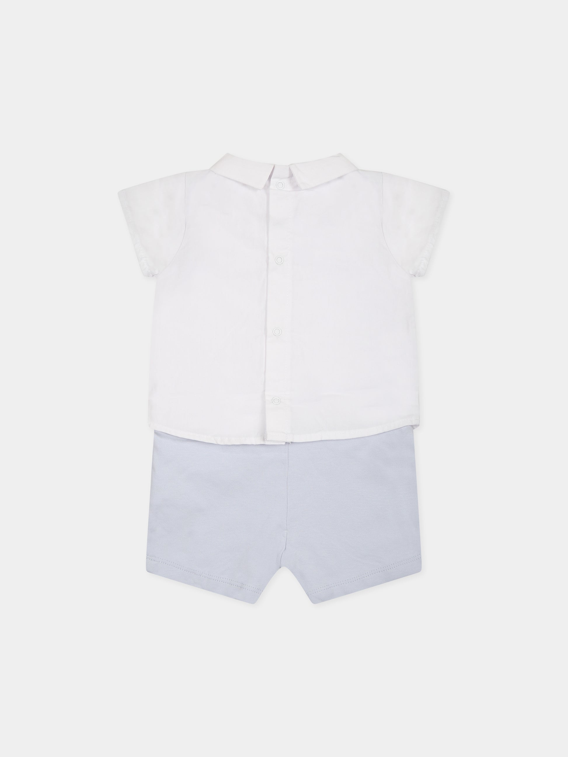 Pagliaccetto multicolor per neonato con papillon,Carrement Beau,Y94287 V11