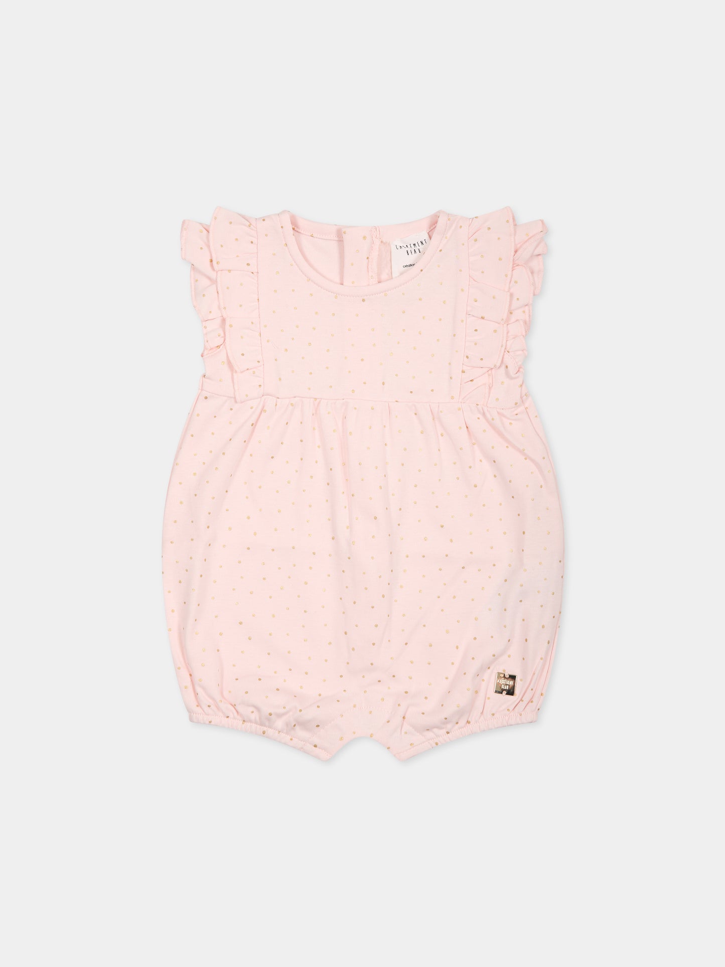 Pagliaccetto rosa per neonata con logo,Carrement Beau,Y94291 43B