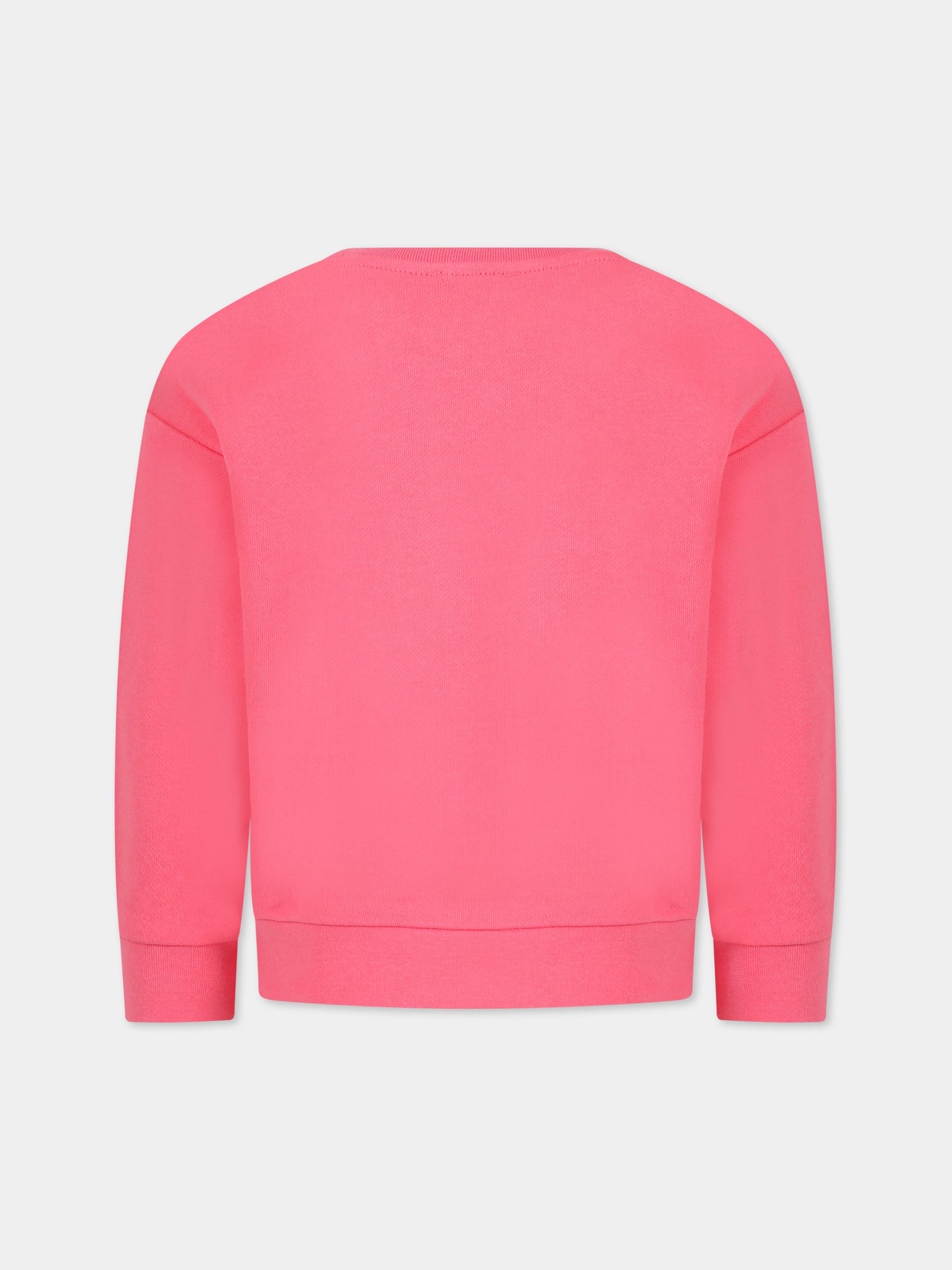 Felpa rosa per bambina con logo,Sonia Rykiel Paris,A15009 48K