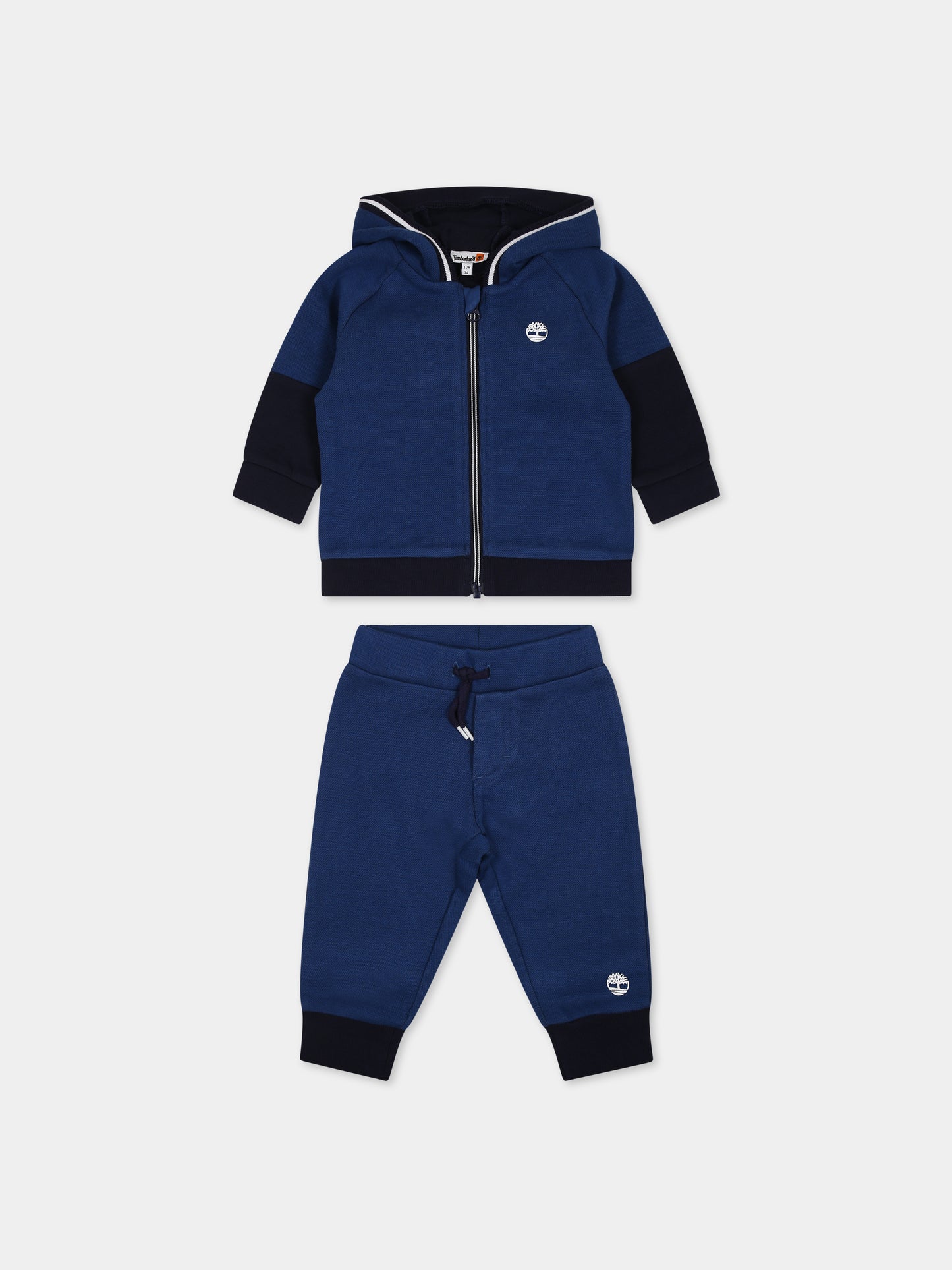 Completo sportivo blu per neonato,Timberland,T98319 830