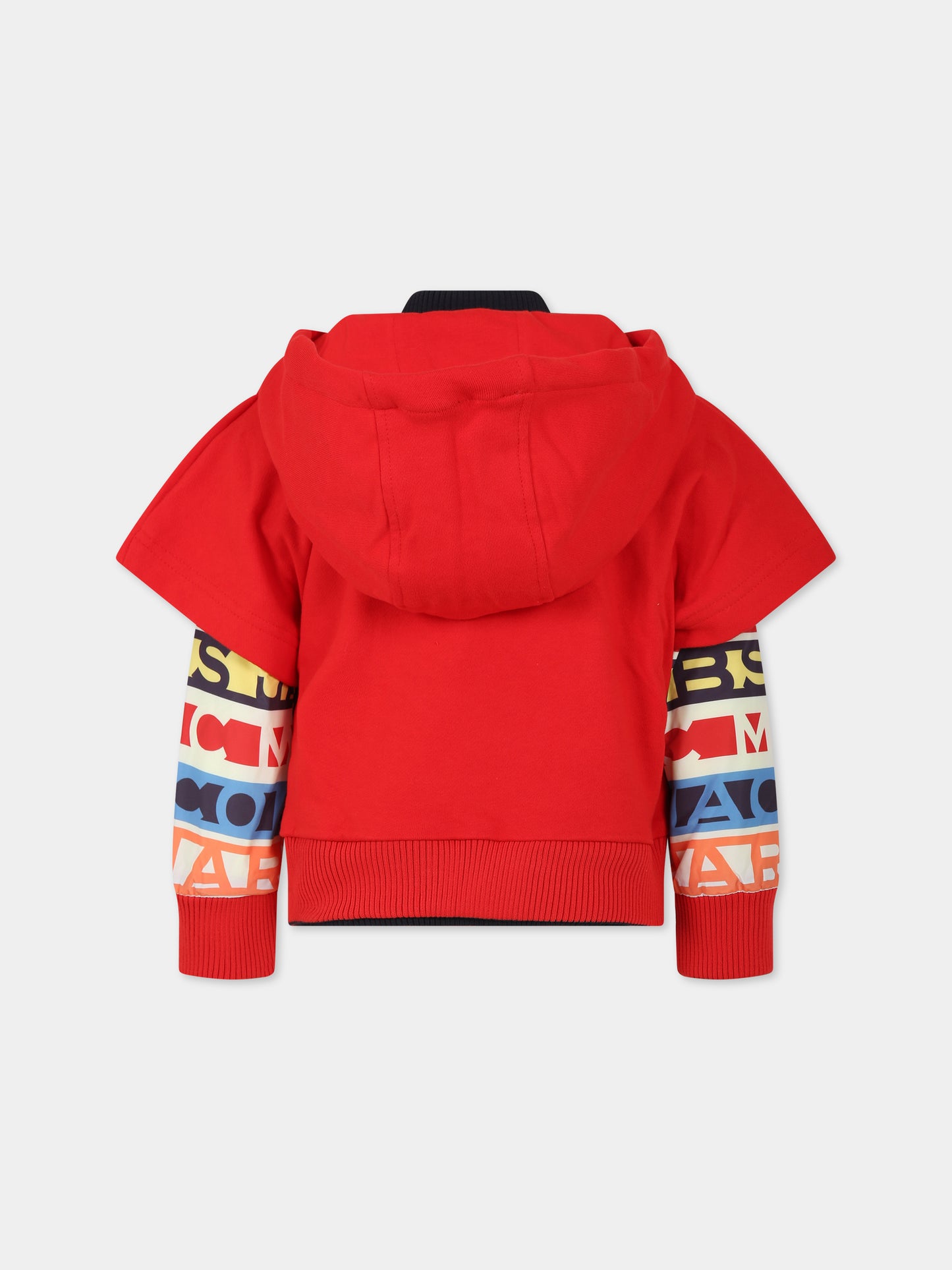 Giacca rossa per bambino con logo,Little Marc Jacobs,W26128 97E