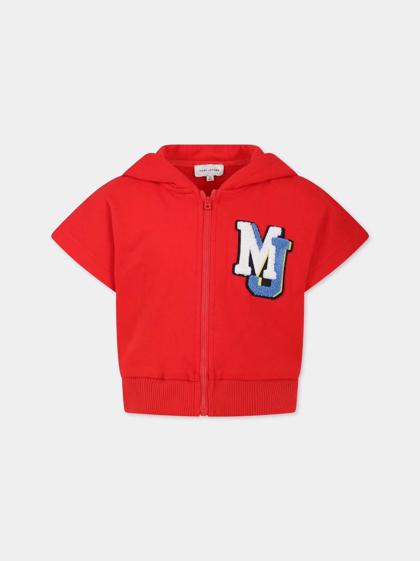 Giacca rossa per bambino con logo,Little Marc Jacobs,W26128 97E