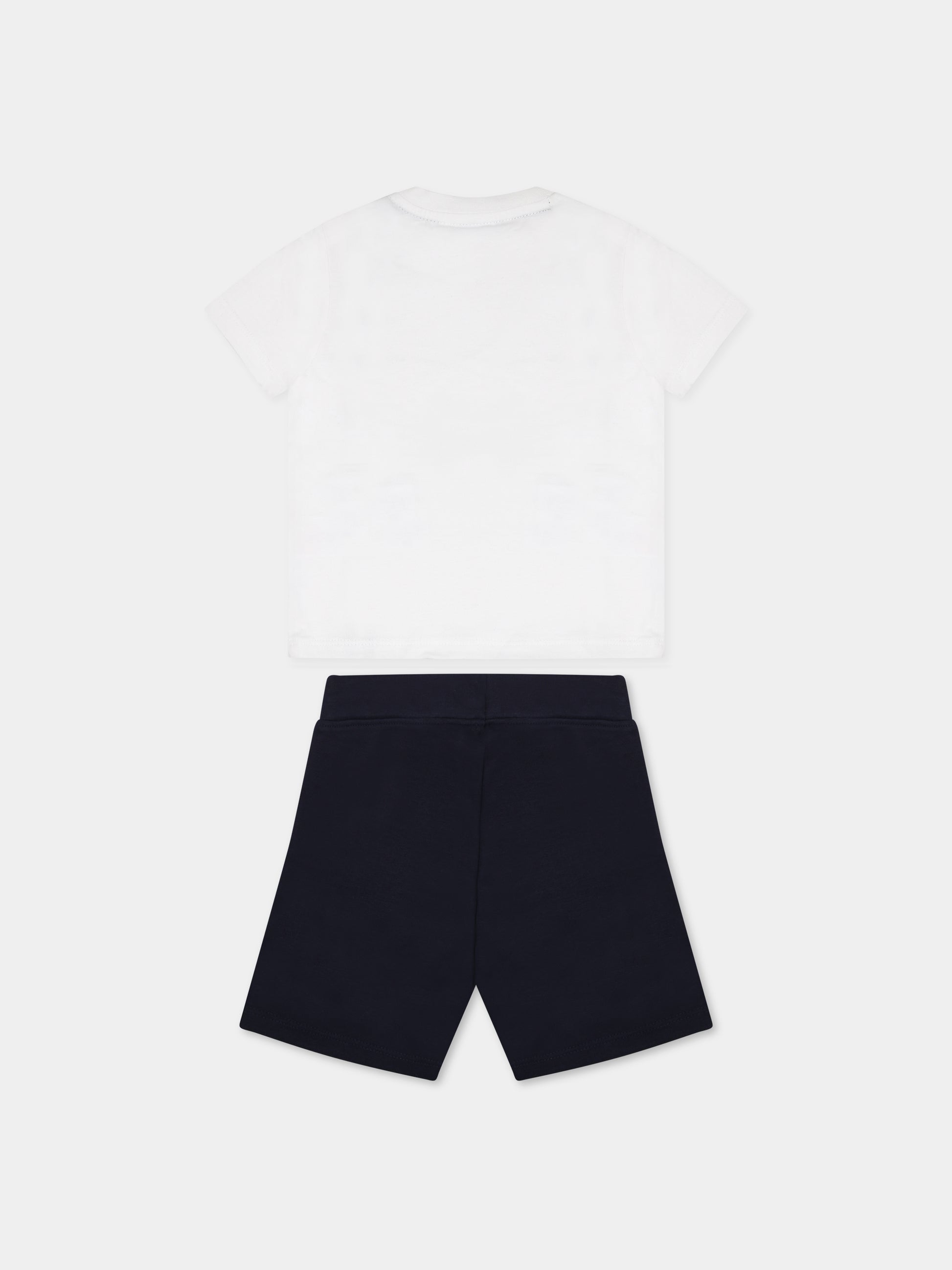 Completo bianco per neonato con logo,Boss,J08082 10P