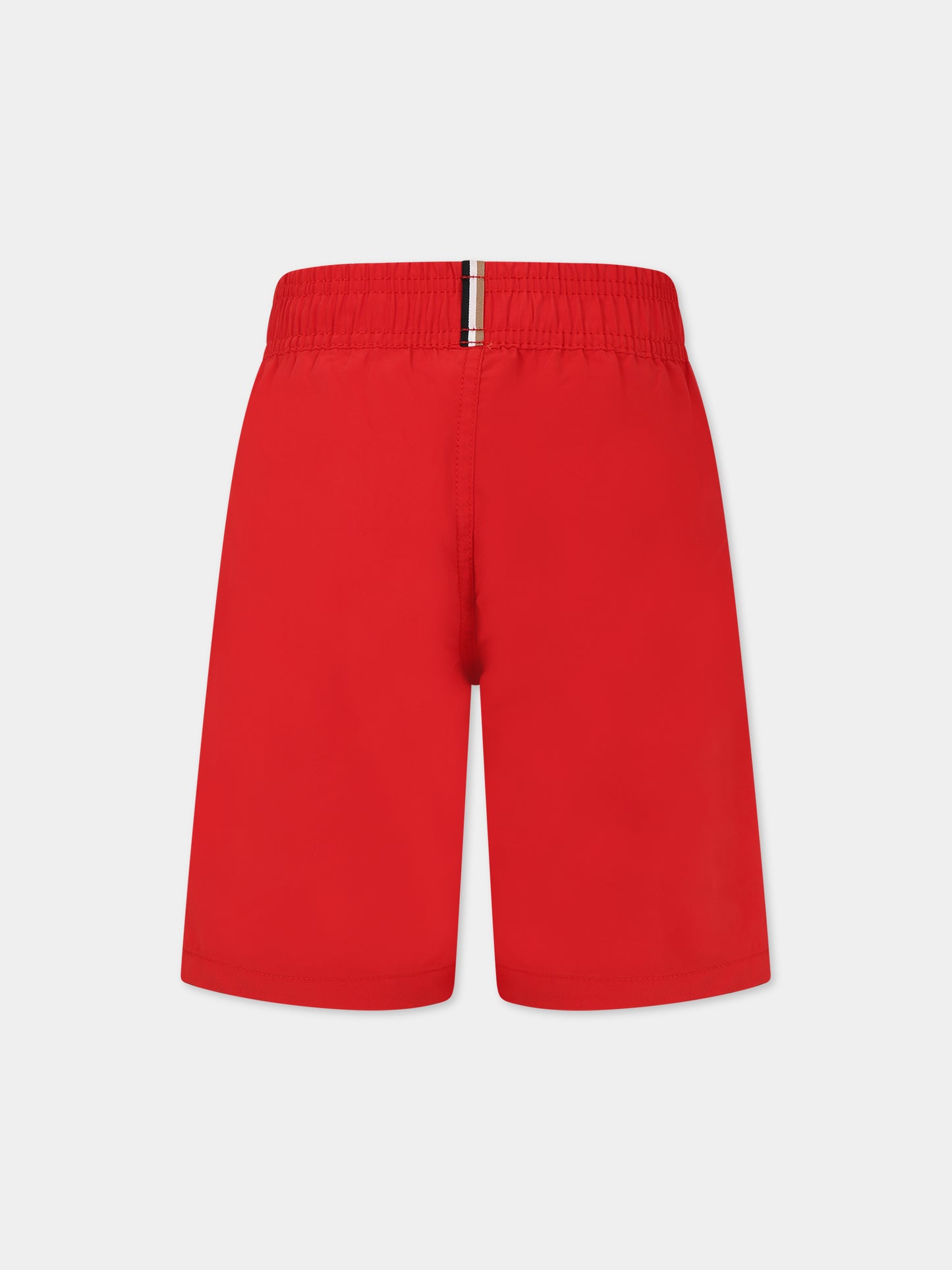 Boxer mare rosso per bambino con logo,Boss,J24846 991